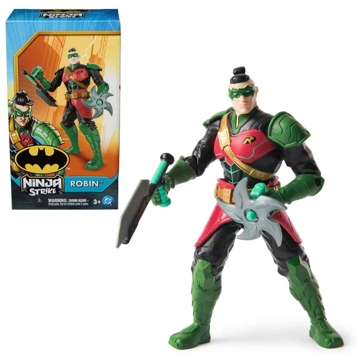 DC Comics Batman Battle Clash 6” Ninja Strike Robin Action Figure Unisex, 3-4 Years