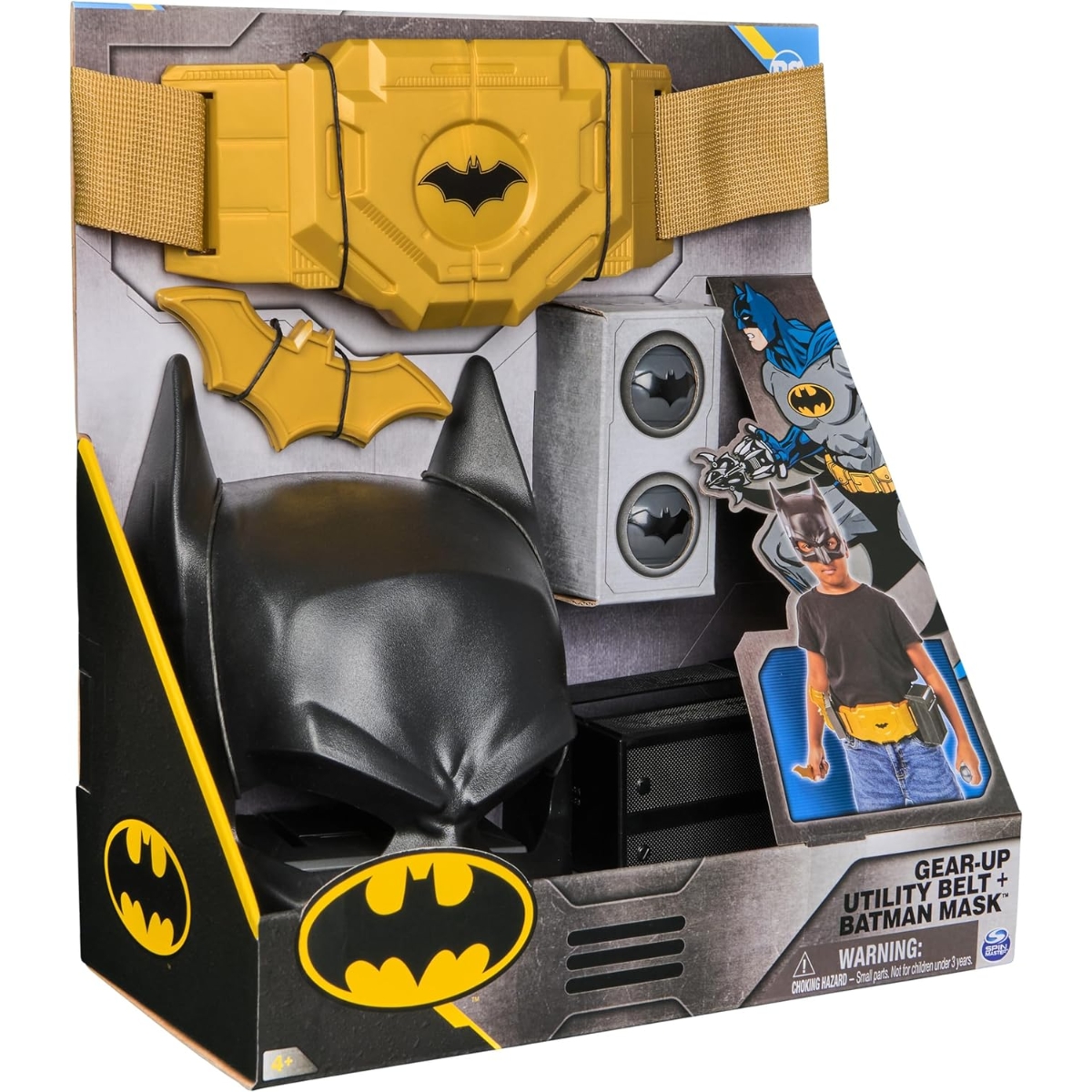 DC Comics Batman Gear-Up Utility Belt with Mask Playset Boys, 5-7 Years