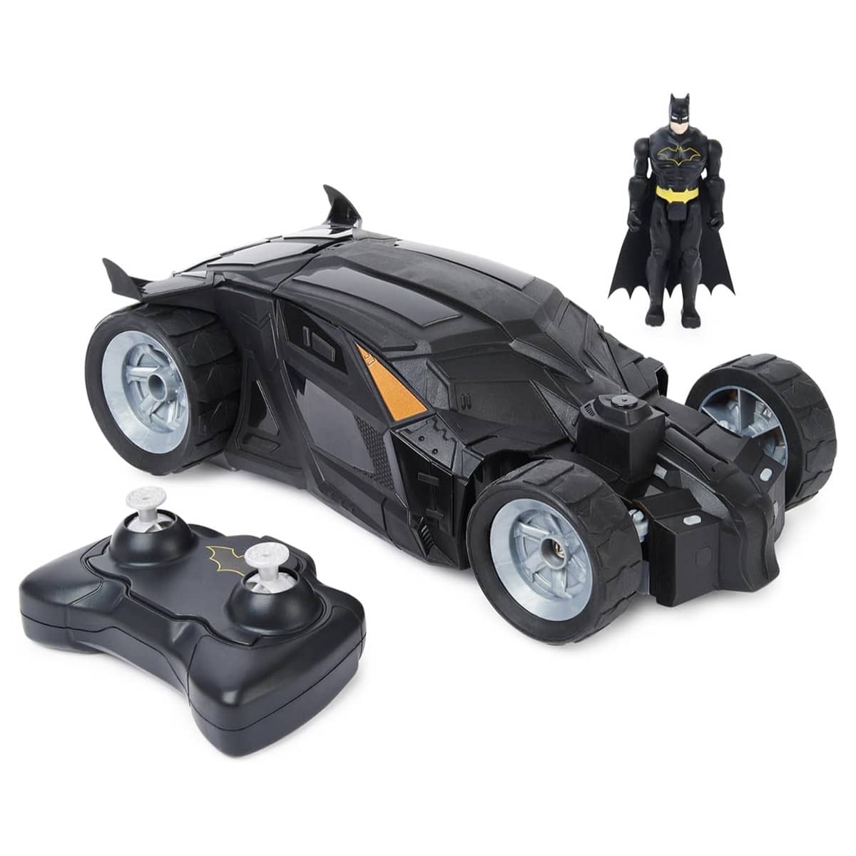 DC Comics R/C Batmobile with 4" Batman Action Figure Unisex, 5-7 Years, Pack of 2