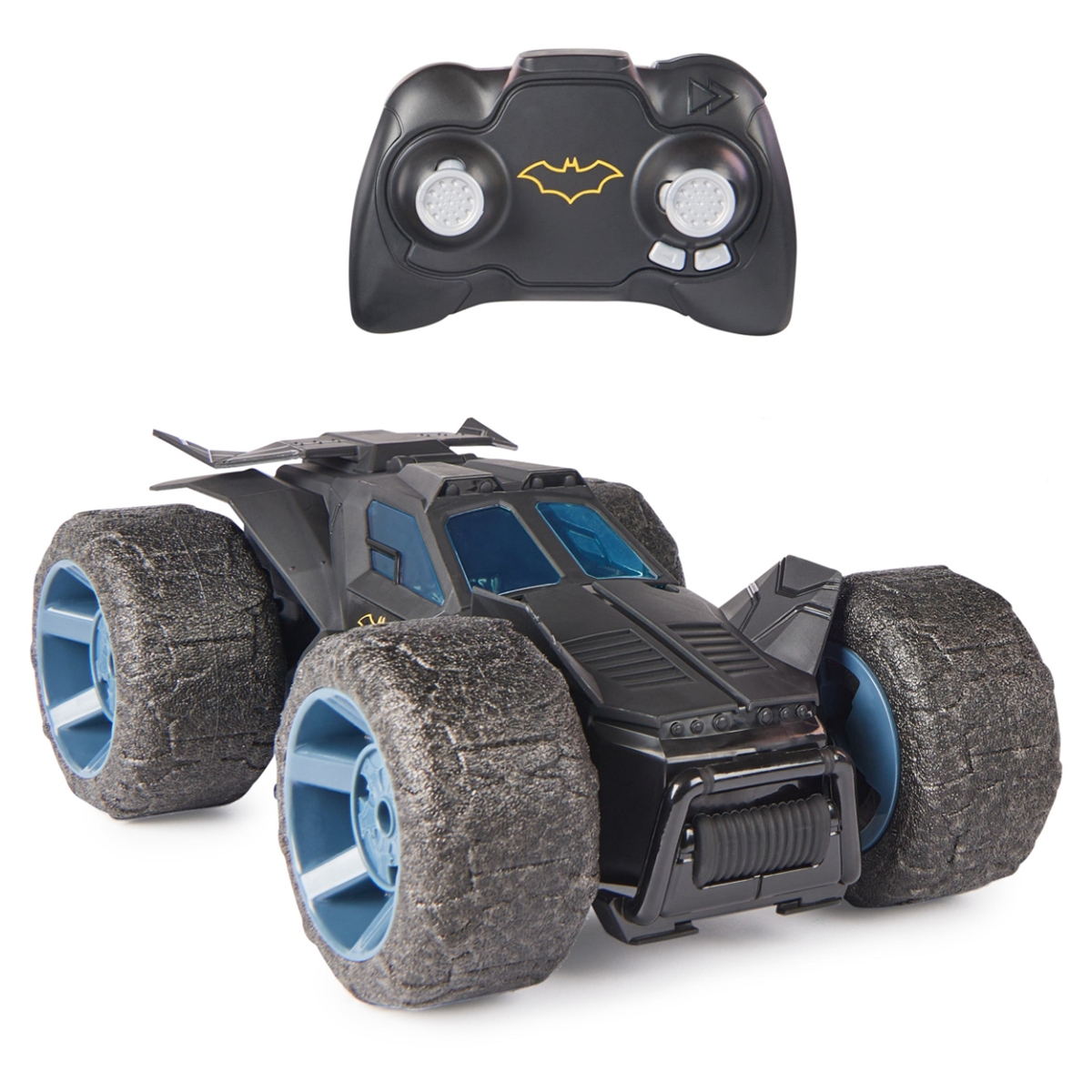 DC Comics Stunt Force Remote Control Batmobile Toy Race Car Unisex, 5-7 Years