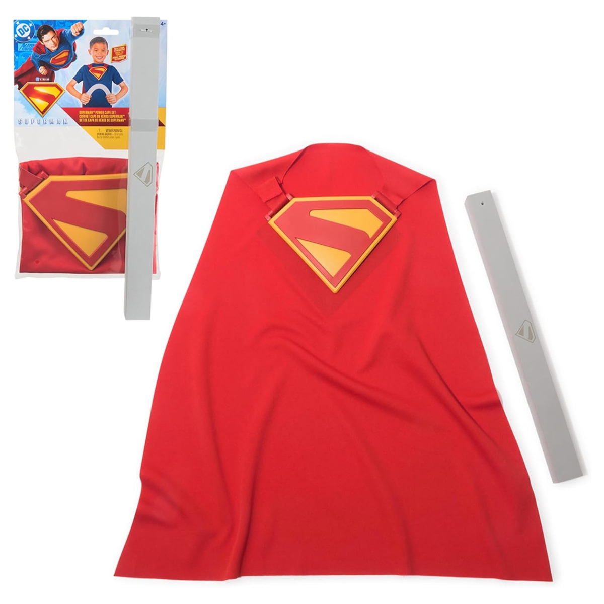 DC Comics Superman Power Cape Set Unisex, 5-7 Years
