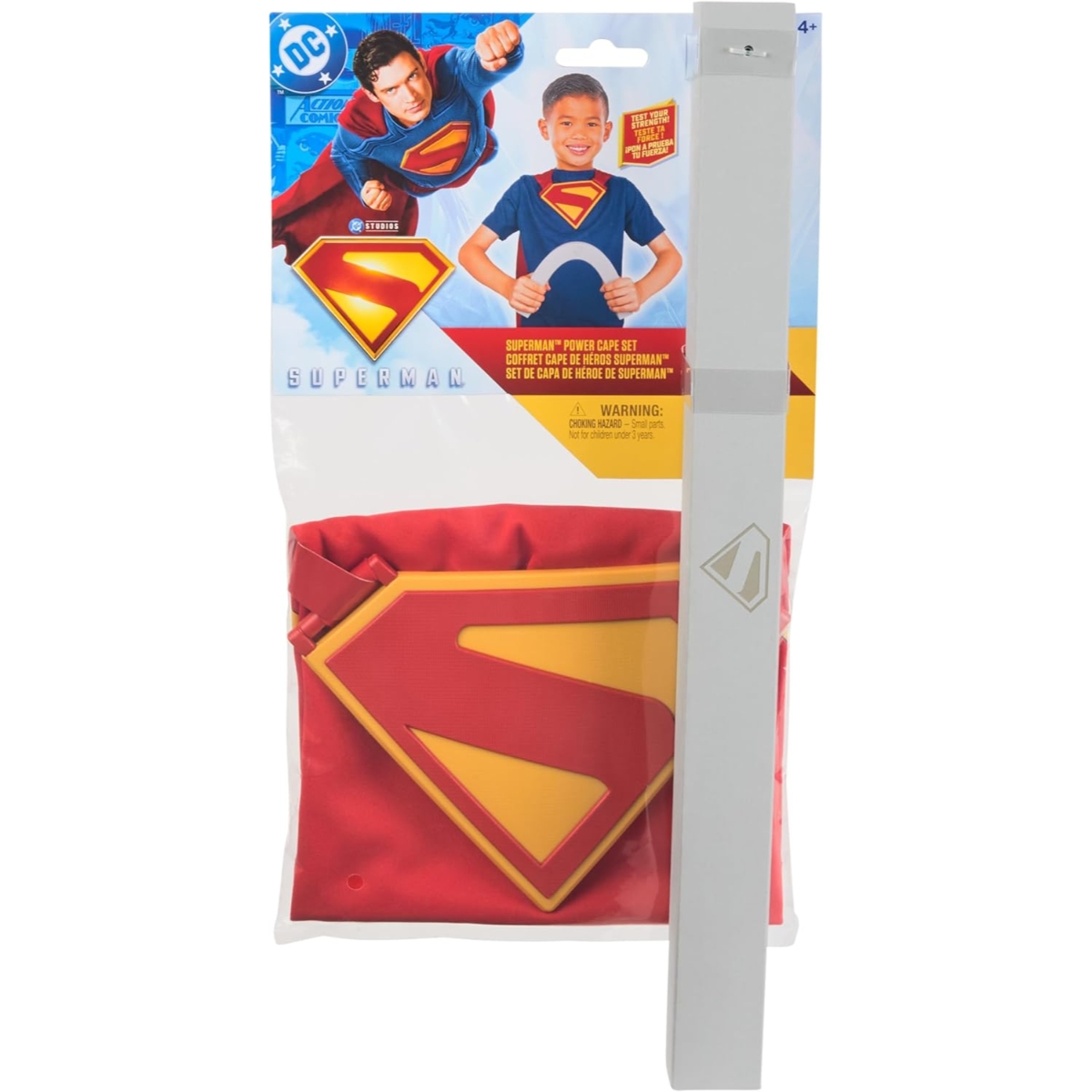 DC Comics Superman Power Cape Set Unisex, 5-7 Years