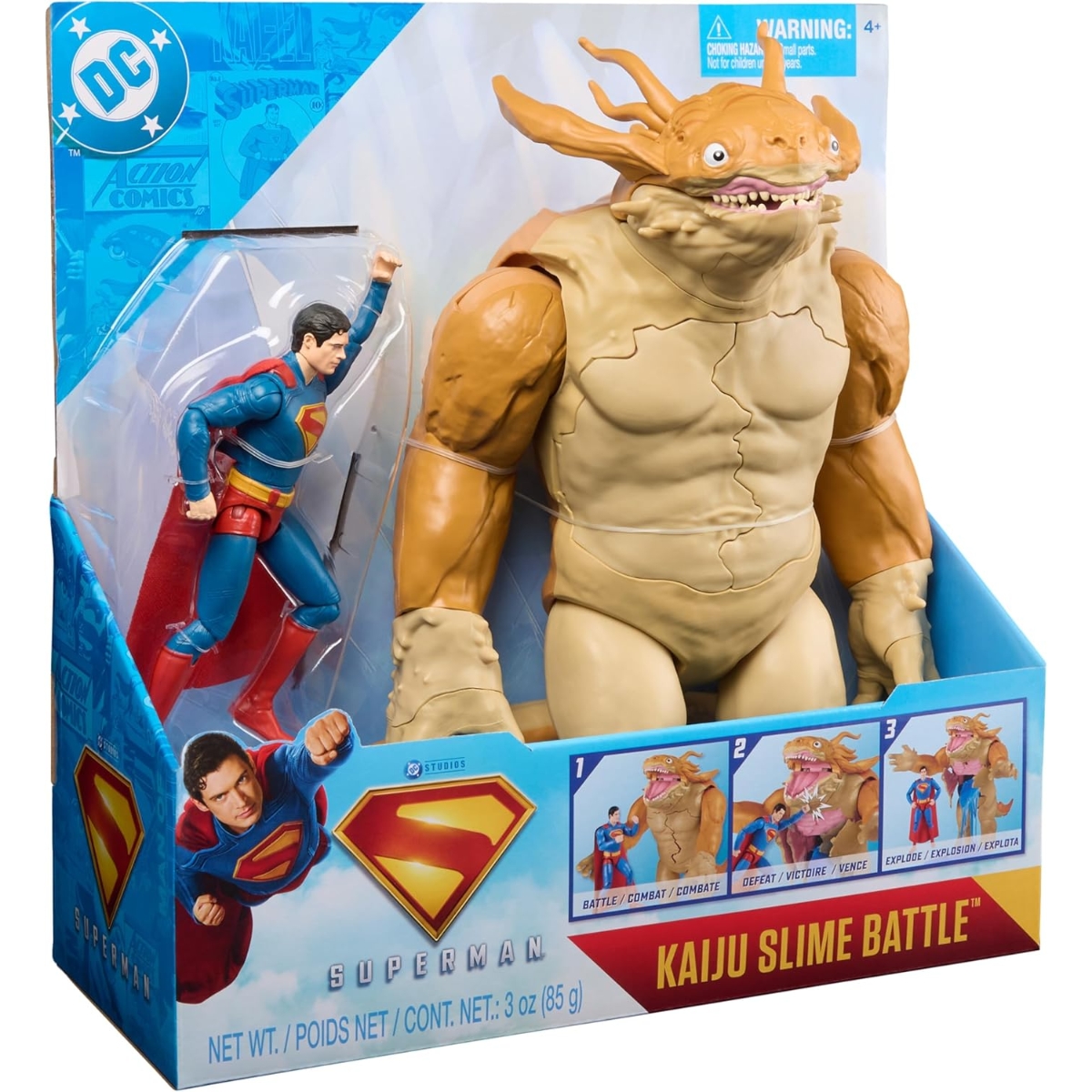 DC Comics Superman vs Kaiju Slime Battle Action Figure Unisex, 5-7 Years
