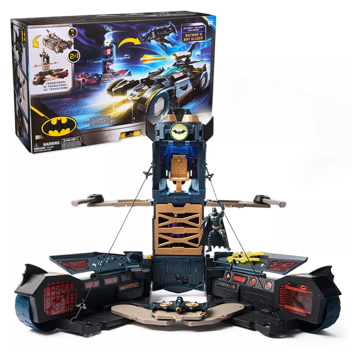 DC Comics Ultimate Transforming Batmobile Playset Unisex, 5-7 Years
