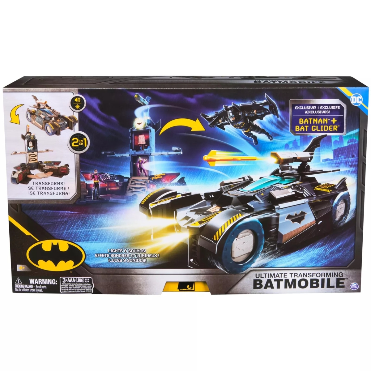 DC Comics Ultimate Transforming Batmobile Playset Unisex, 5-7 Years