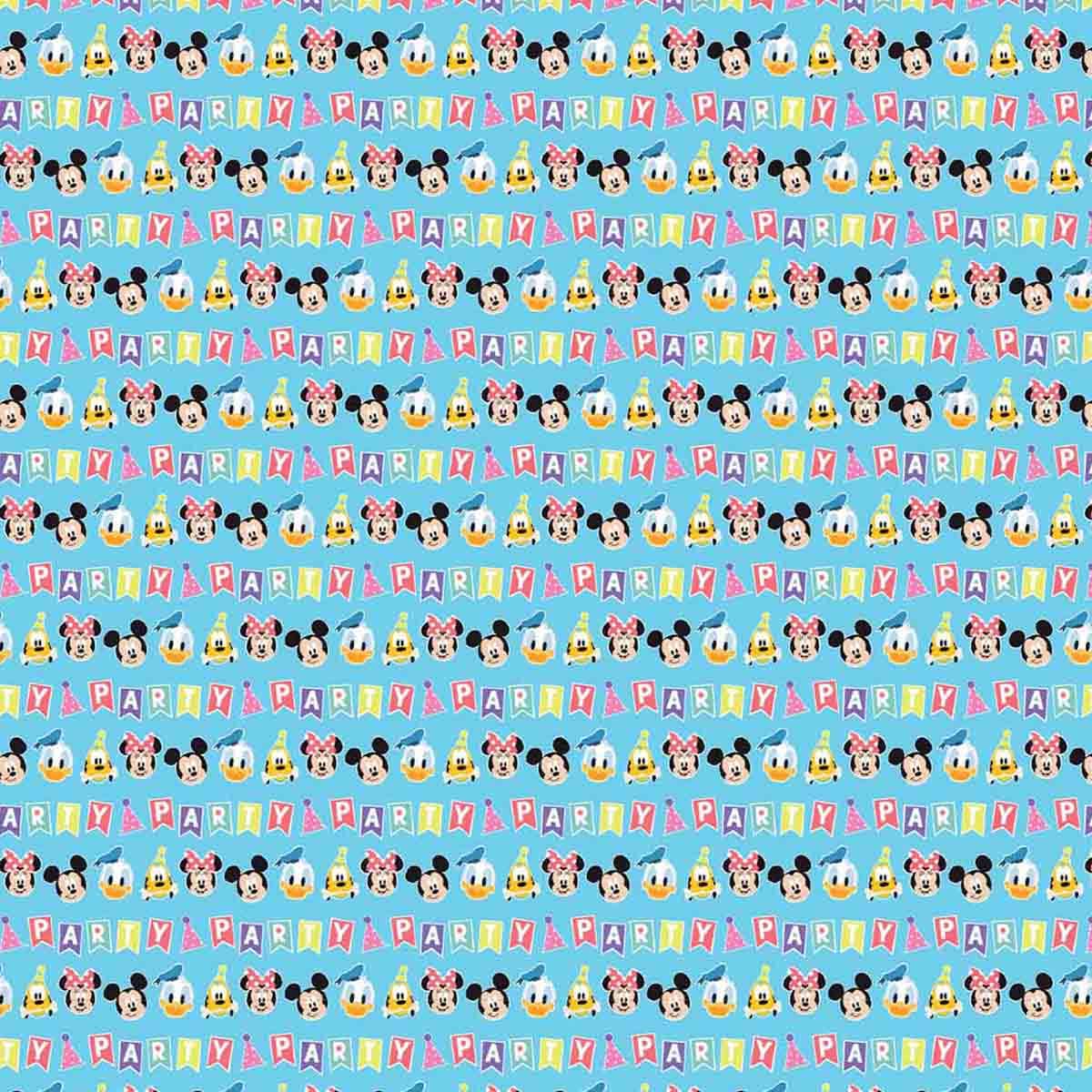 Mickey & Friends Disney Blue Gift Wrap