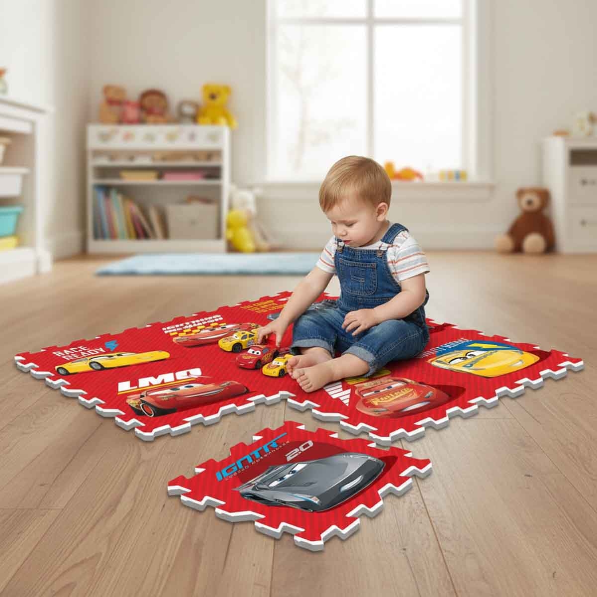 ديزني كارز حصيرة EVA مترابطة للأولاد، 3-4 سنوات