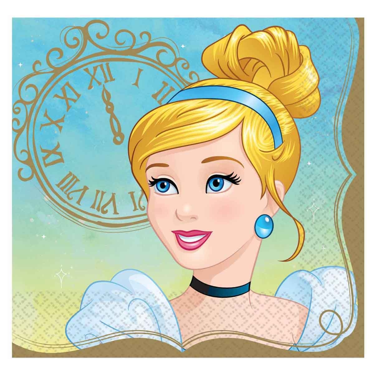 Disney Princess 16-Piece Cinderella Lunch Napkin Set