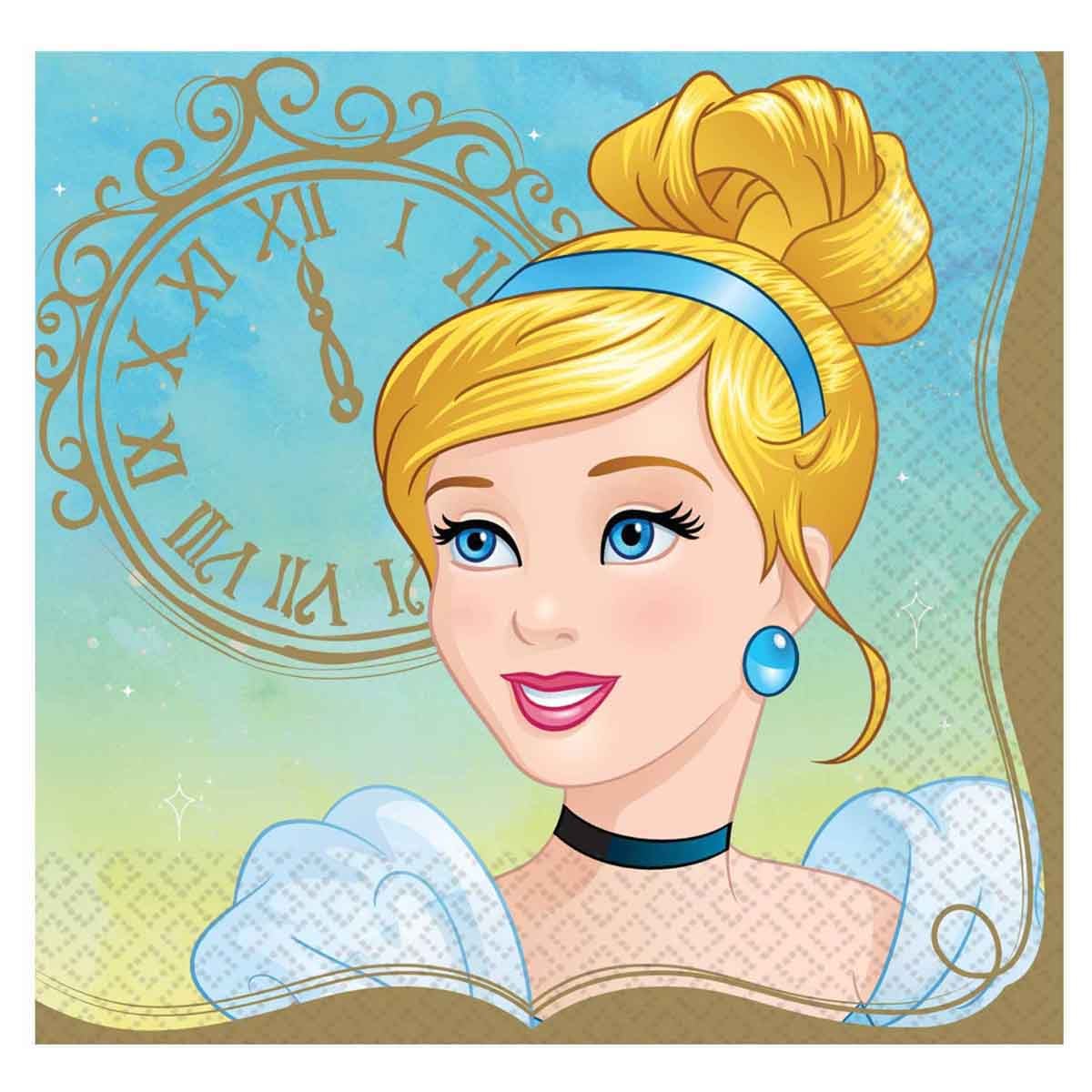 Disney Princess 16-Piece Cinderella Lunch Napkin Set
