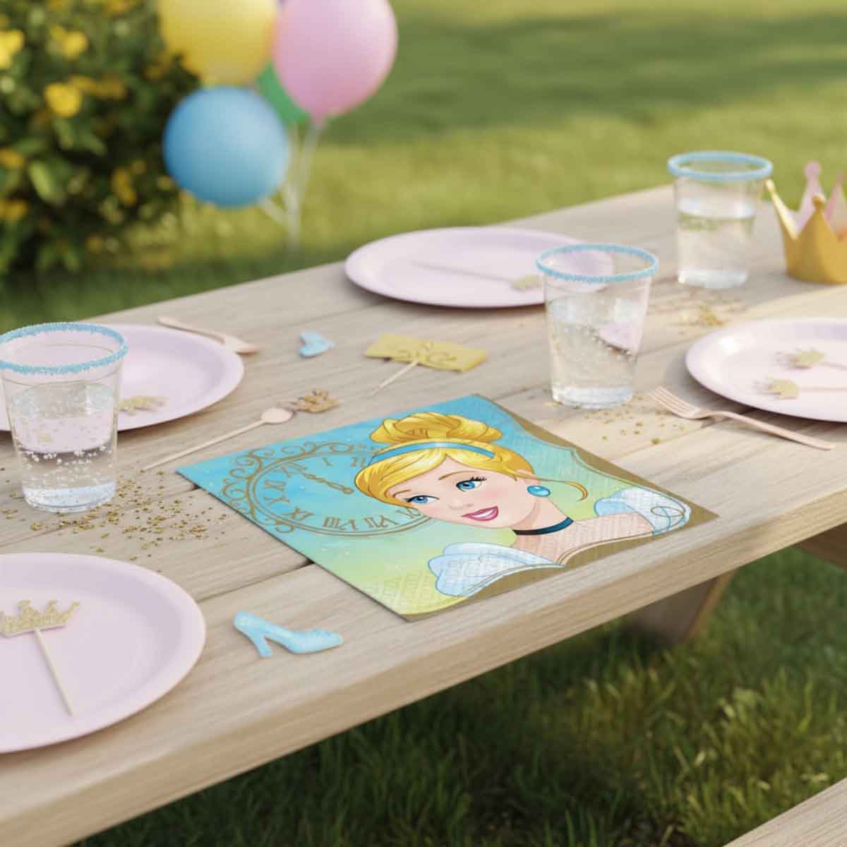 Disney Princess 16-Piece Cinderella Lunch Napkin Set