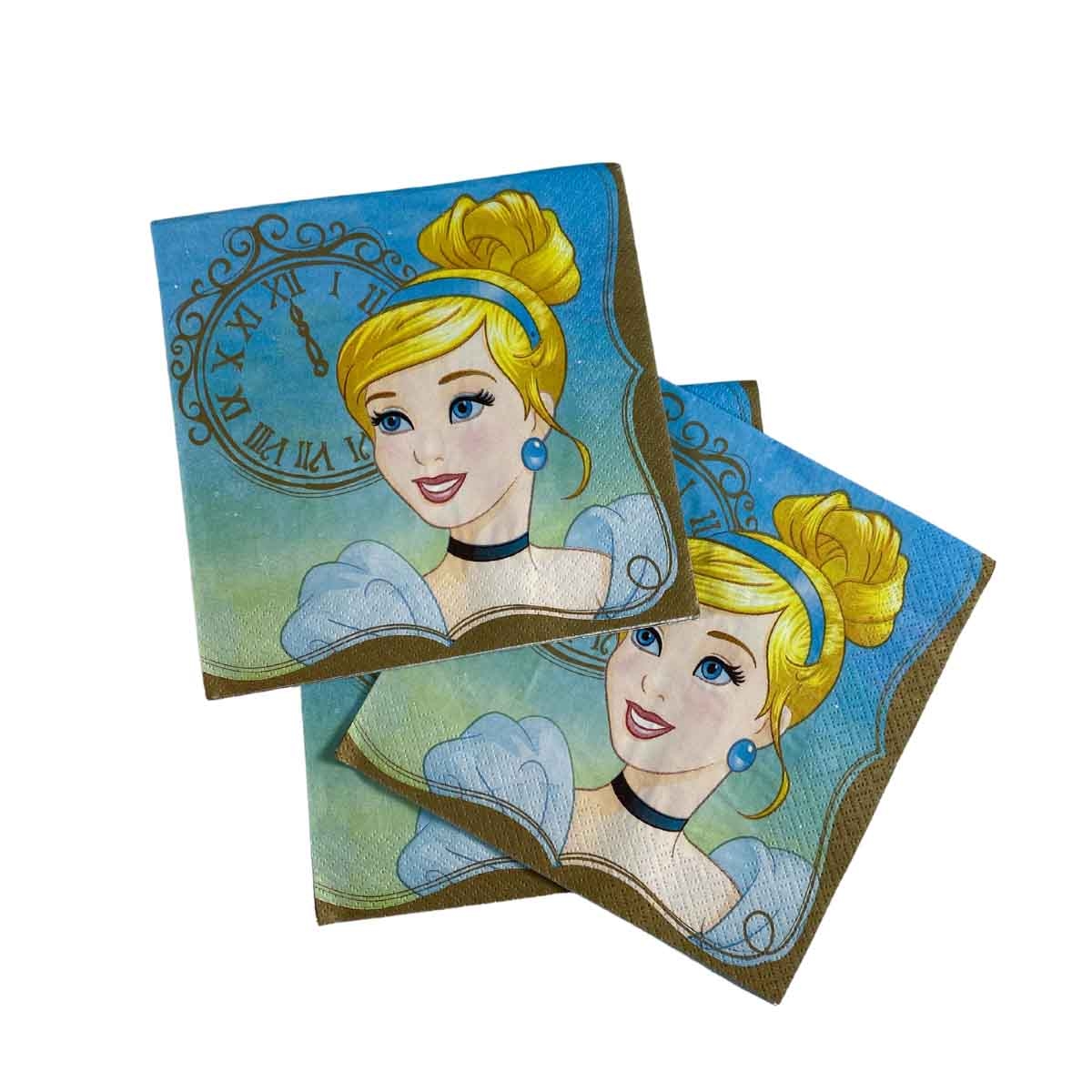 Disney Princess 16-Piece Cinderella Lunch Napkin Set