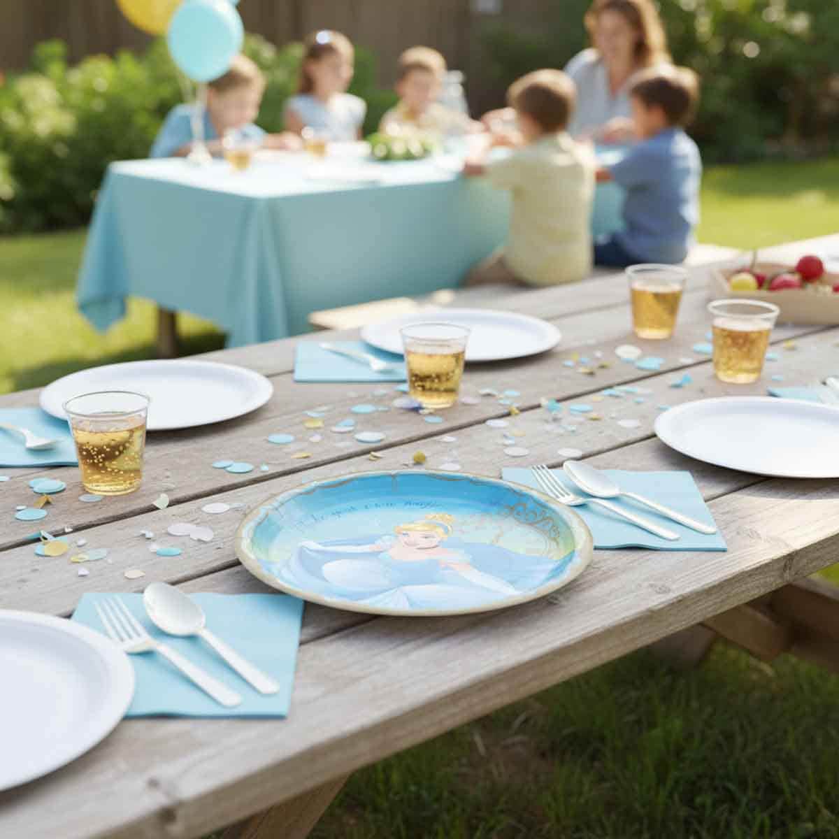 Disney Princess 8-Piece 9" Cinderella Paper Plate Set