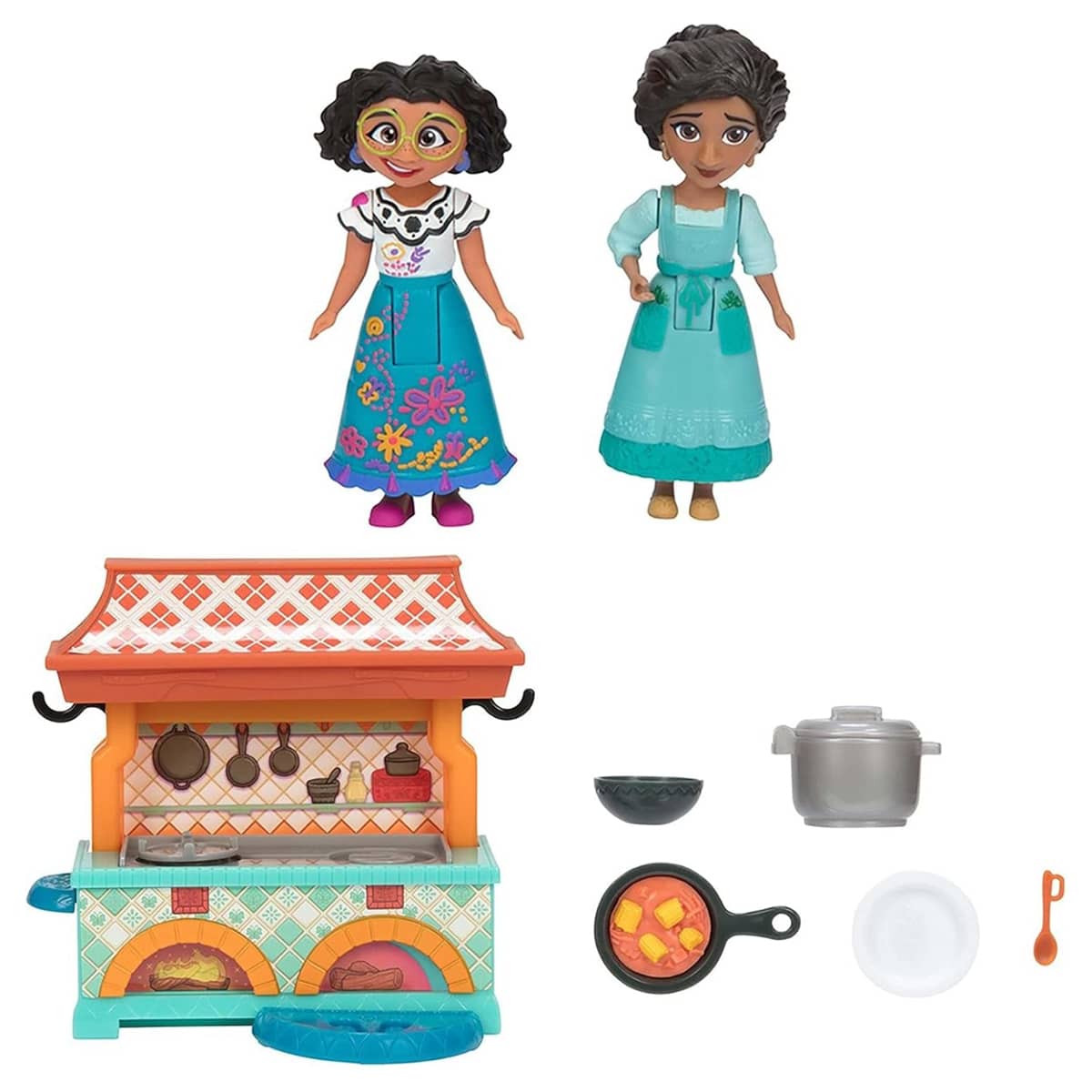 Disney Encanto 3" Mirabel and Julieta Step and Stir Kitchen Playset Girls, 3-4 Years
