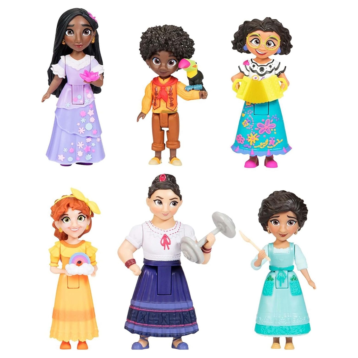 Disney Encanto 3" The Madrigal Family Doll Set Girls, 3-4 Years, Pack of 6