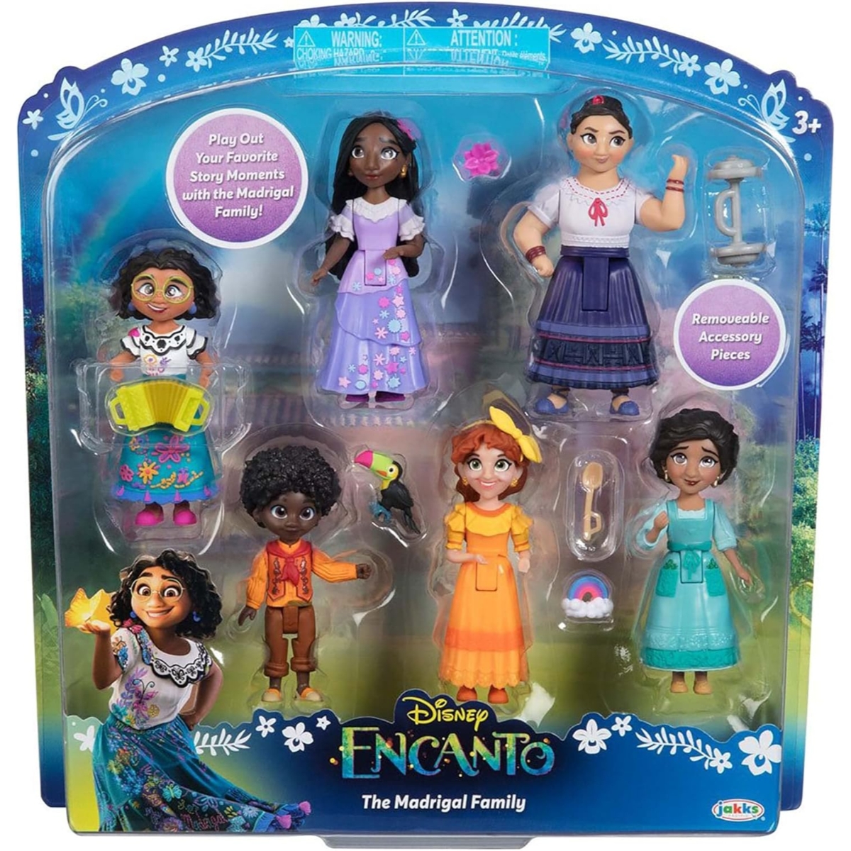 Disney Encanto 3" The Madrigal Family Doll Set Girls, 3-4 Years, Pack of 6