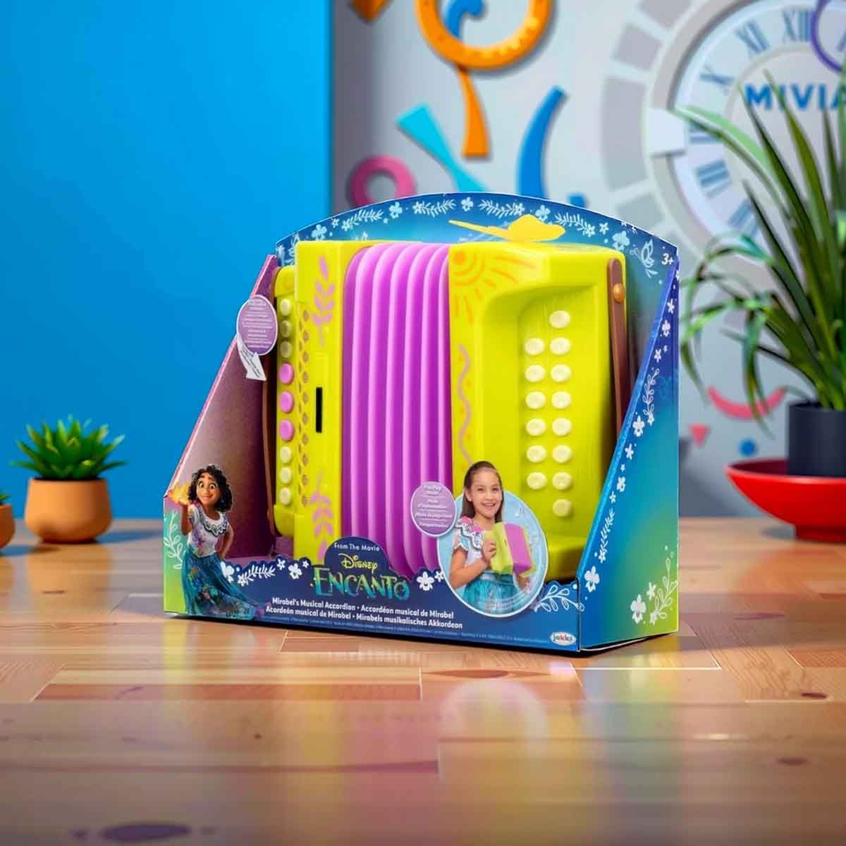 ديزني إنكانتو لعبة أكورديون موسيقية لشخصية ميرا بيل للبنات، عمر 3-4 سنوات
