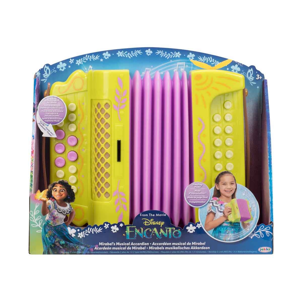 ديزني إنكانتو لعبة أكورديون موسيقية لشخصية ميرا بيل للبنات، عمر 3-4 سنوات