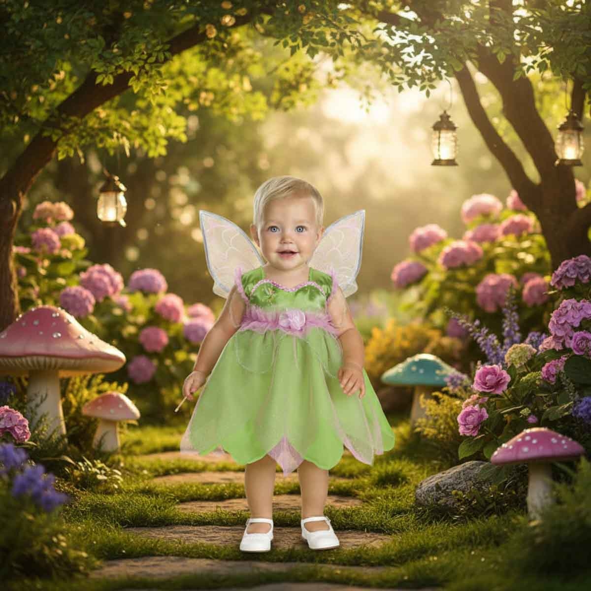 Disney Princess Fairy Tinker Bell Classic Costume Girls, 12-18 Months