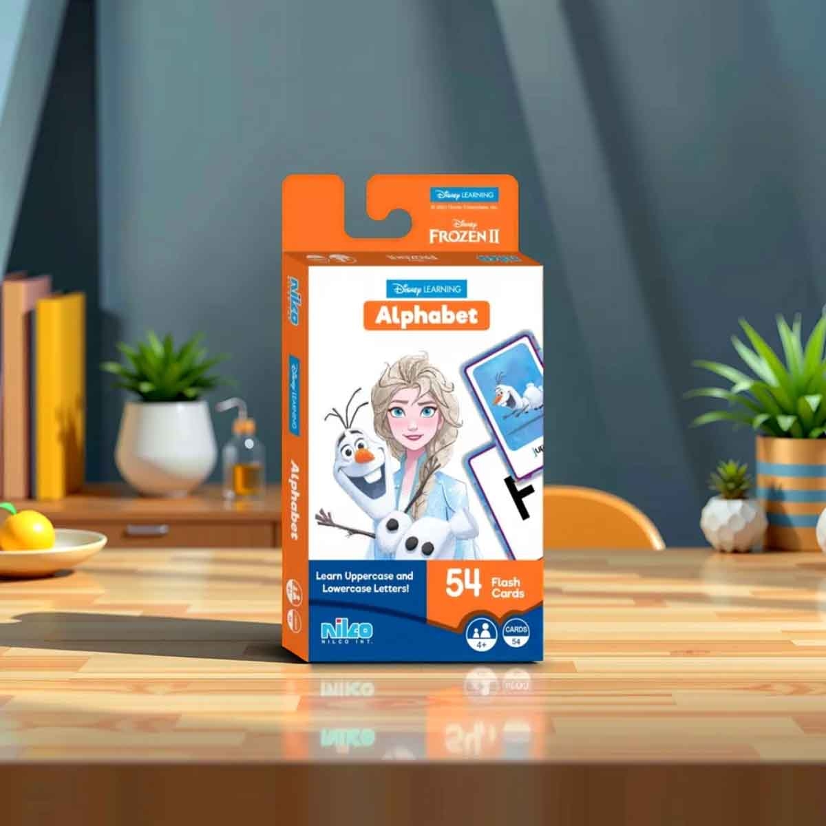 ديزني ليرنينغ بطاقات تعليمية فروزن 2: تعلم الحروف الأبجدية (54 بطاقة) للأطفال من عمر 5 إلى 7 سنوات