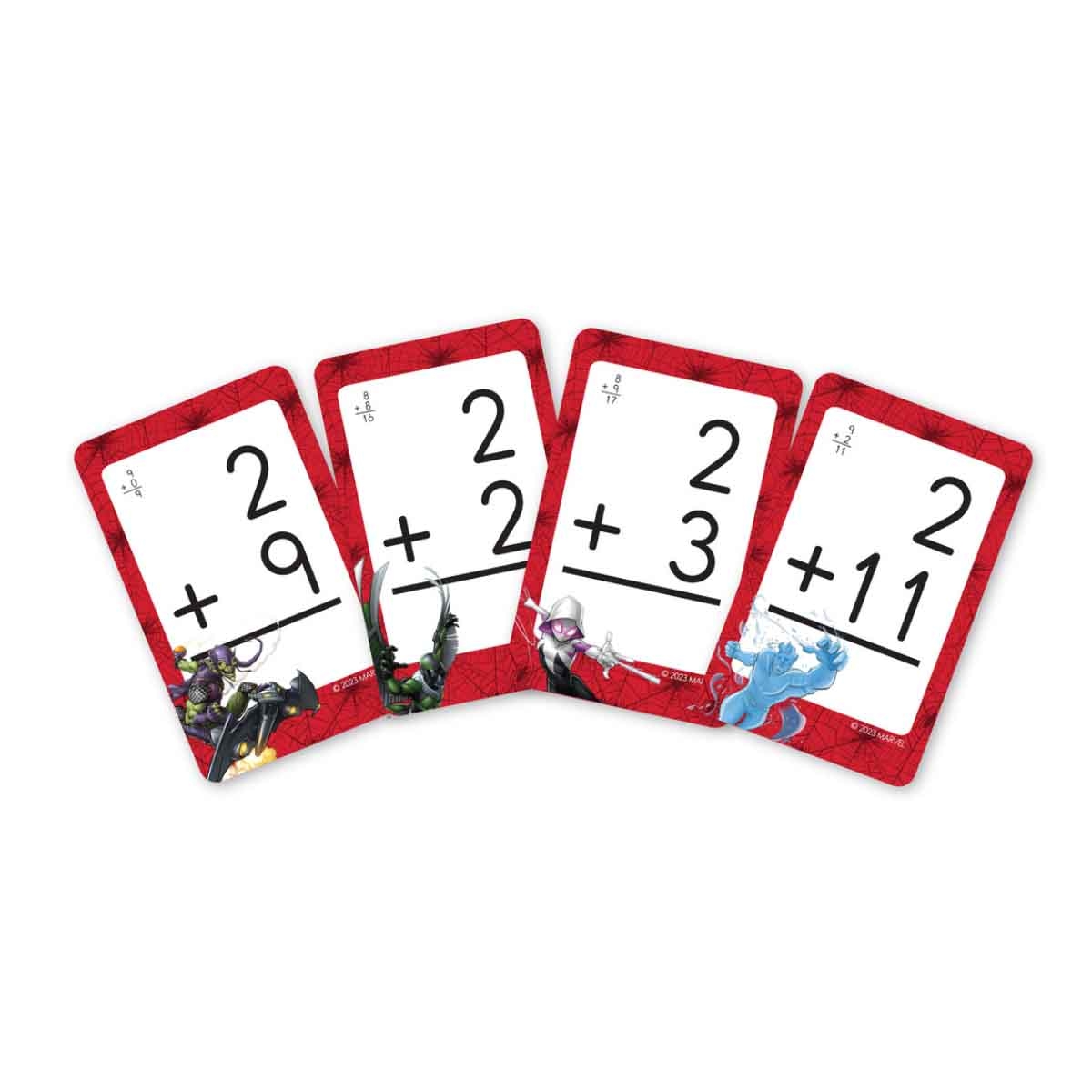ديزني ليرنينغ بطاقات تعليمية سبايدر مان: جمع الأعداد (54 بطاقة) للأطفال من عمر 5 إلى 7 سنوات