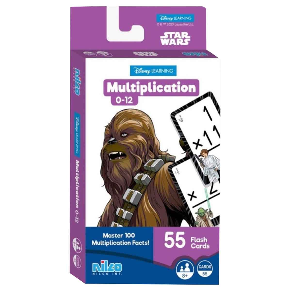 Disney Learning Star Wars Multiplication 55 Flash Card Unisex, 8-10 Years
