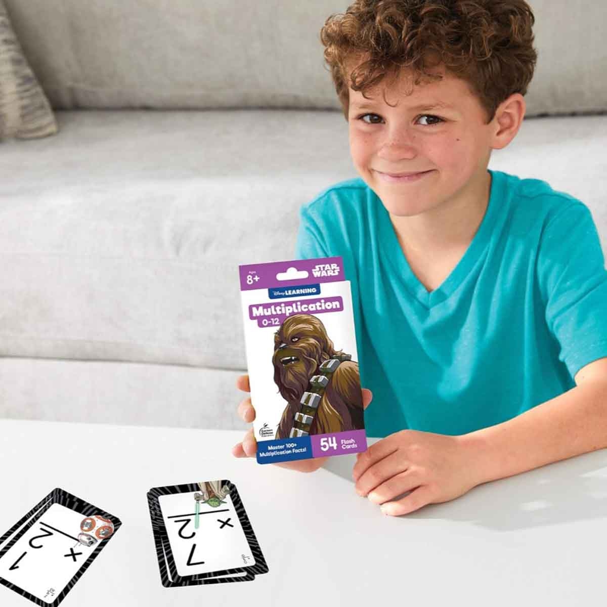 ديزني ليرنينغ بطاقات تعليمية حرب النجوم: جدول الضرب (55 بطاقة) للأطفال من عمر 8 إلى 10 سنوات