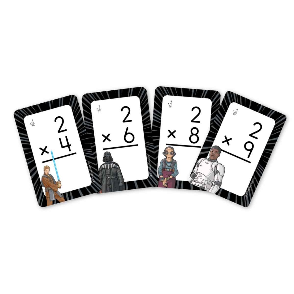 ديزني ليرنينغ بطاقات تعليمية حرب النجوم: جدول الضرب (55 بطاقة) للأطفال من عمر 8 إلى 10 سنوات