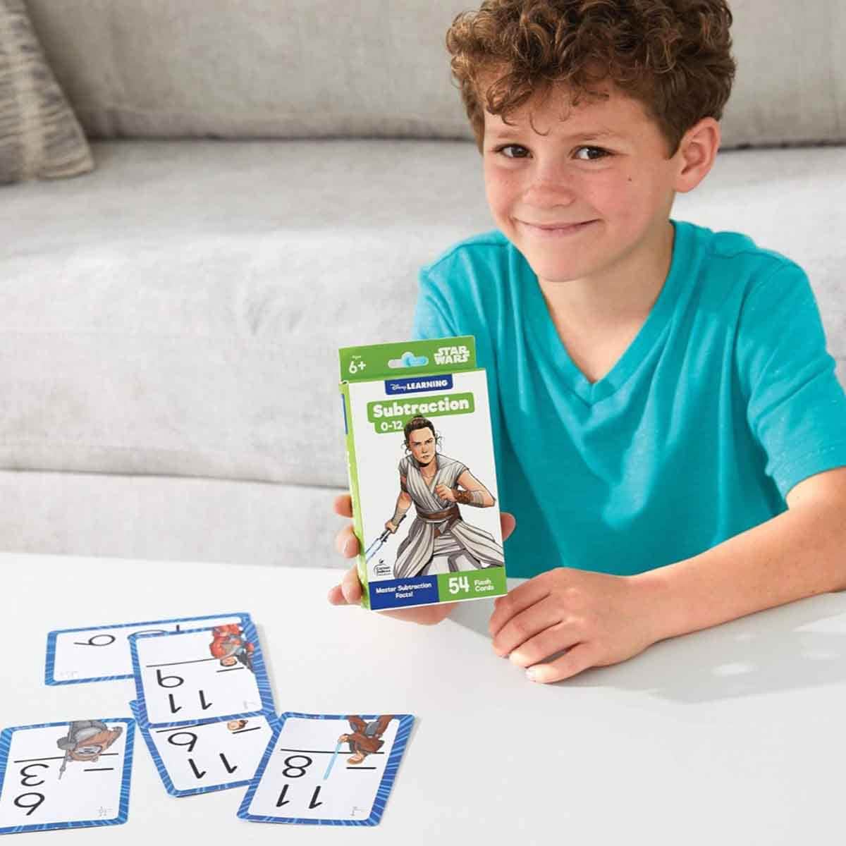 Disney Learning Star Wars Subtraction 55 Flash Card Unisex, 5-7
