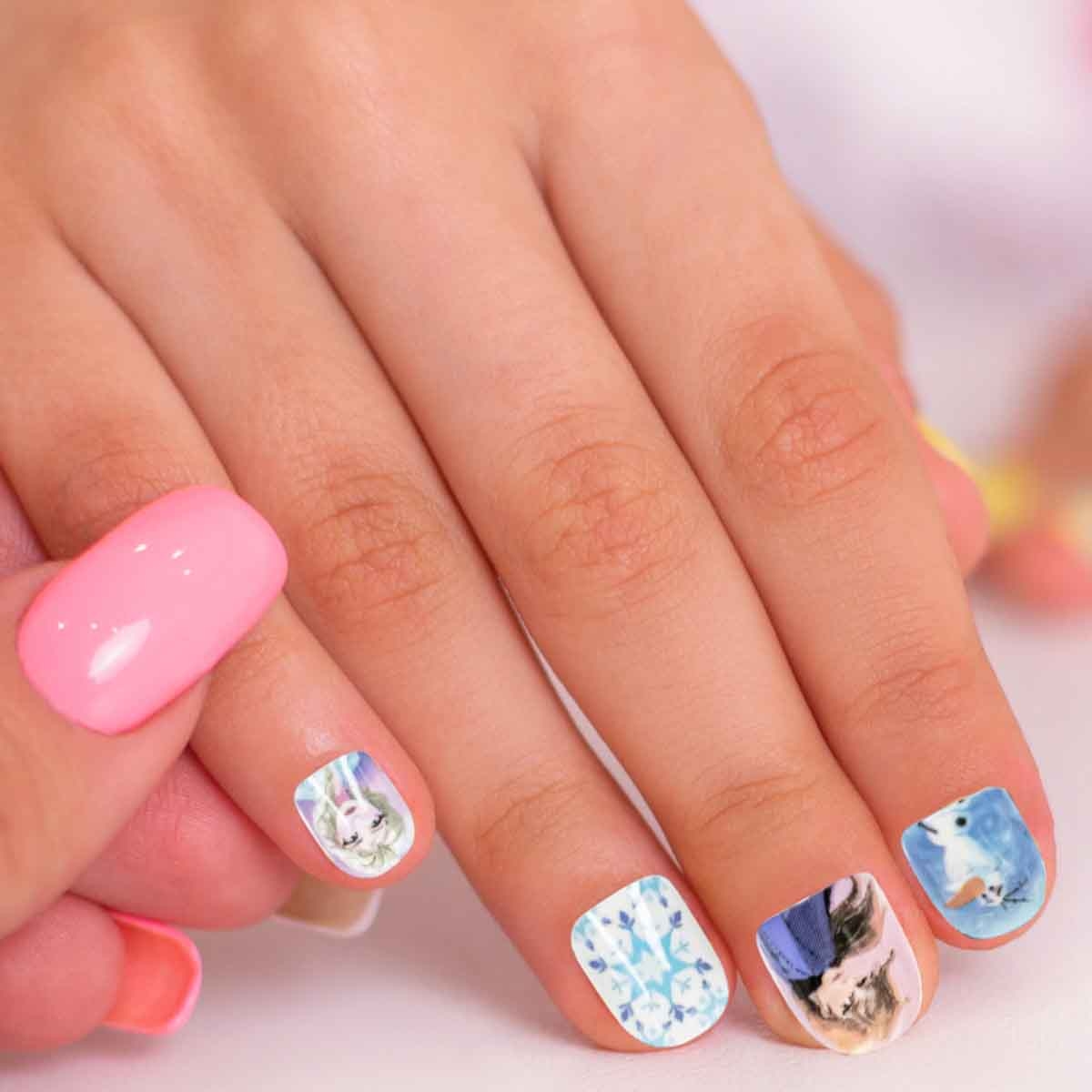 Disney Frozen 12-Piece Press-on-Nails Nail Art Girls, 5-7 Years