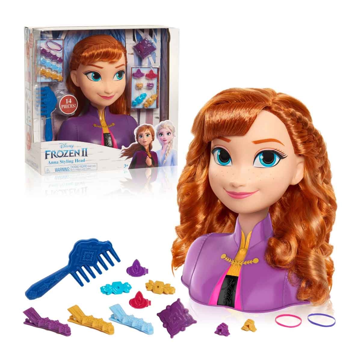 Disney Frozen 2 Basic Anna Styling Head Girls, 3-4 Years