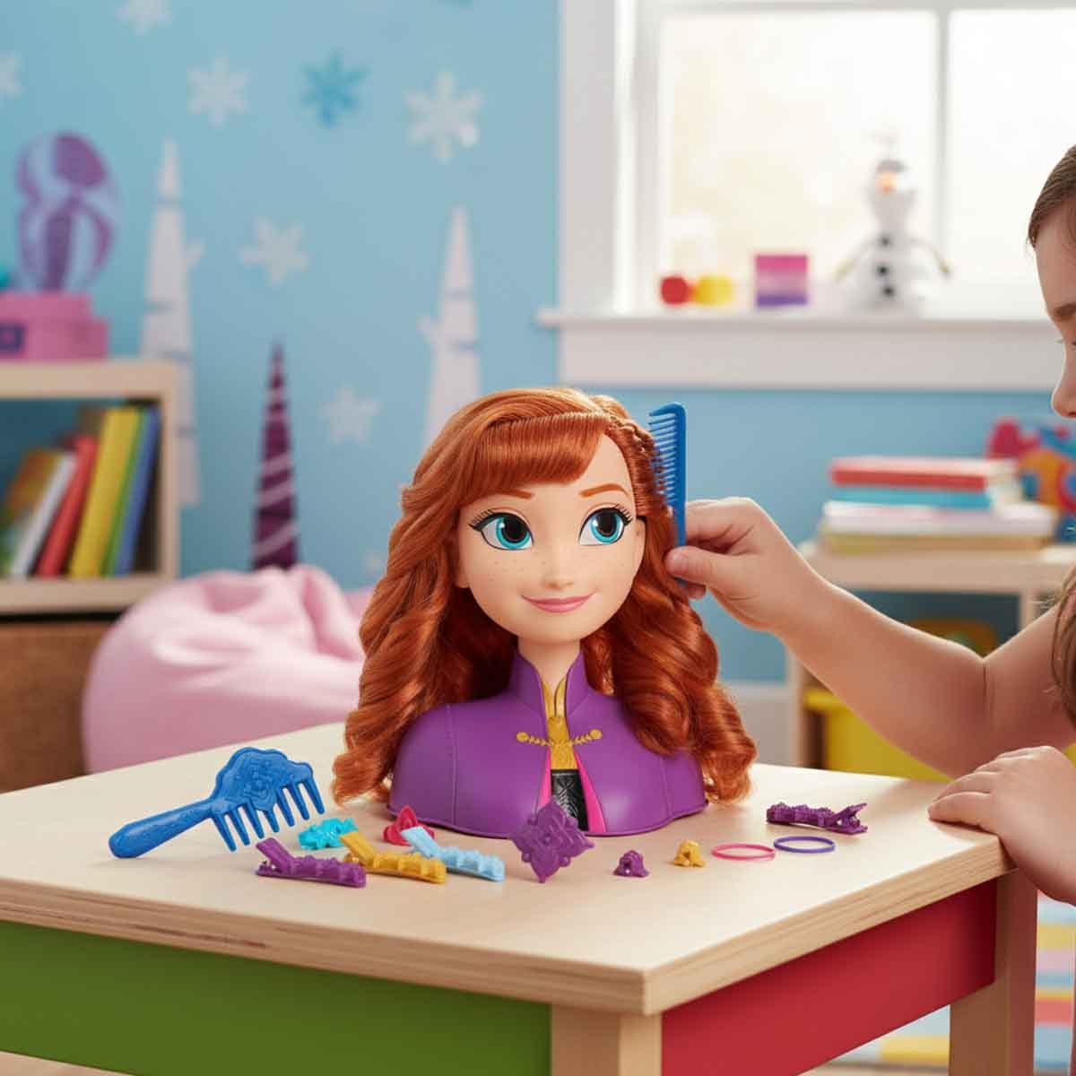 Disney Frozen 2 Basic Anna Styling Head Girls, 3-4 Years