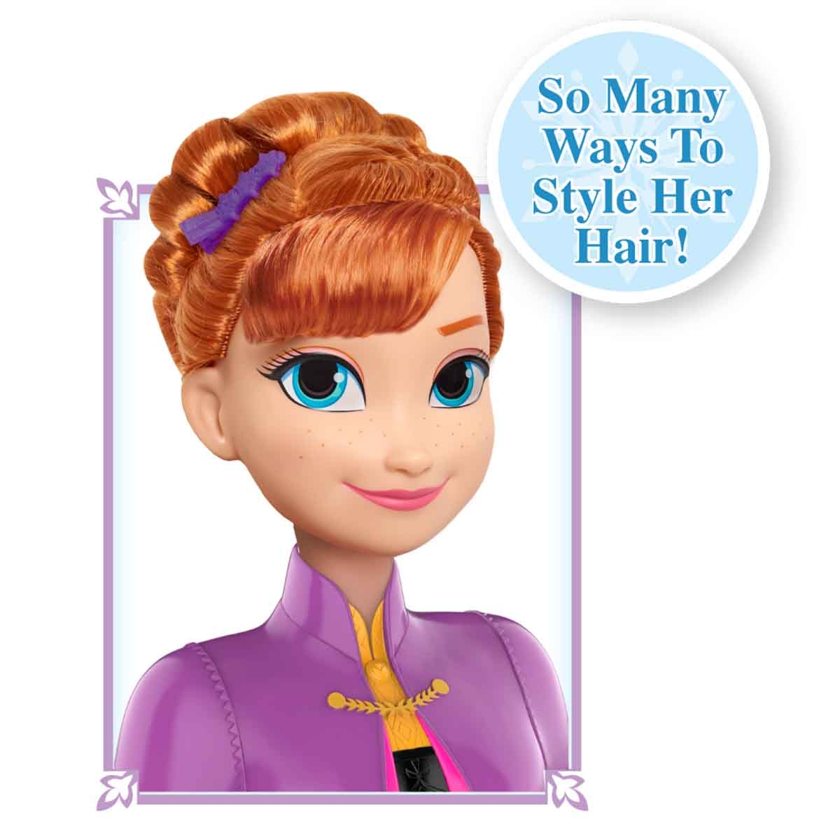 Disney Frozen 2 Basic Anna Styling Head Girls, 3-4 Years