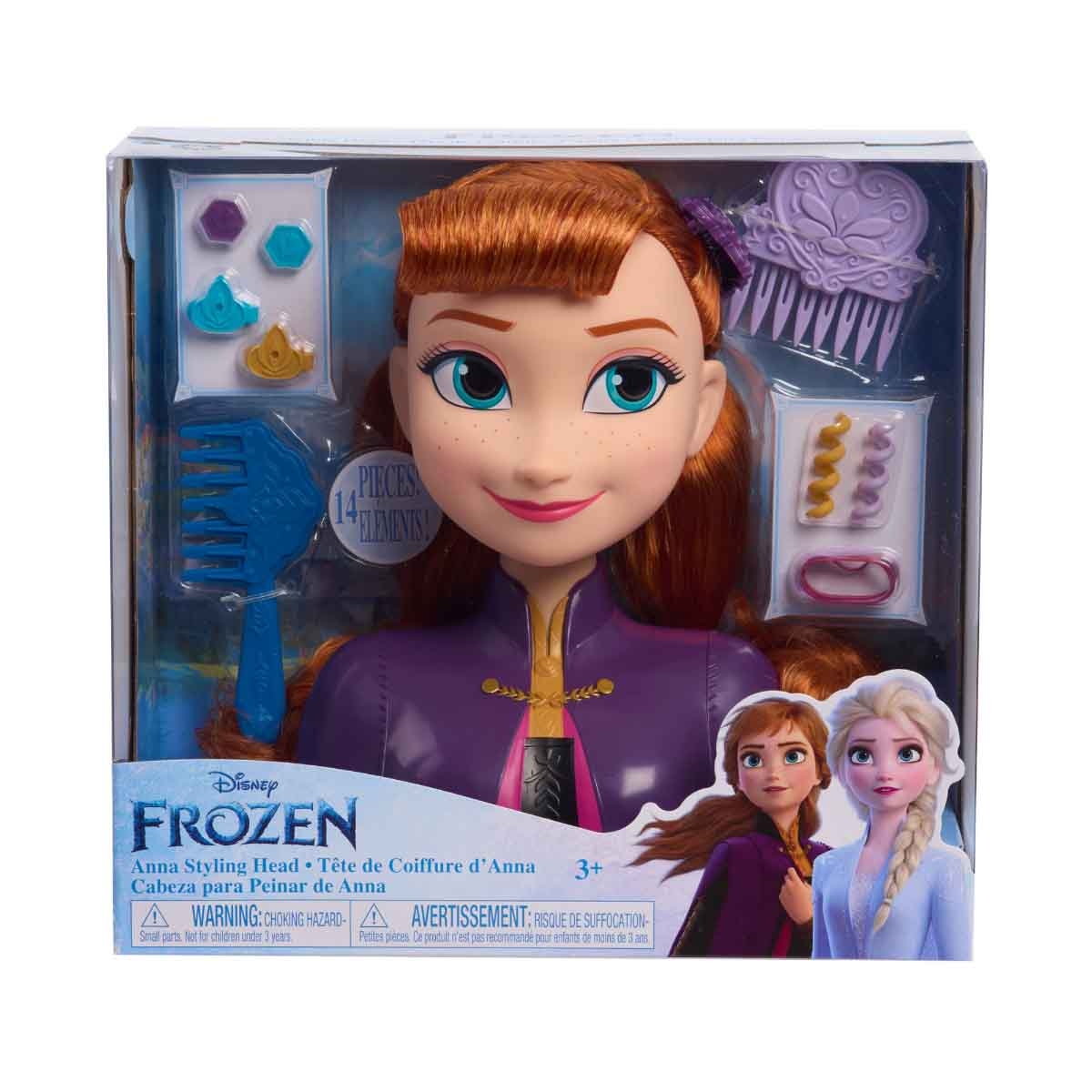 Disney Frozen 2 Basic Anna Styling Head Girls, 3-4 Years