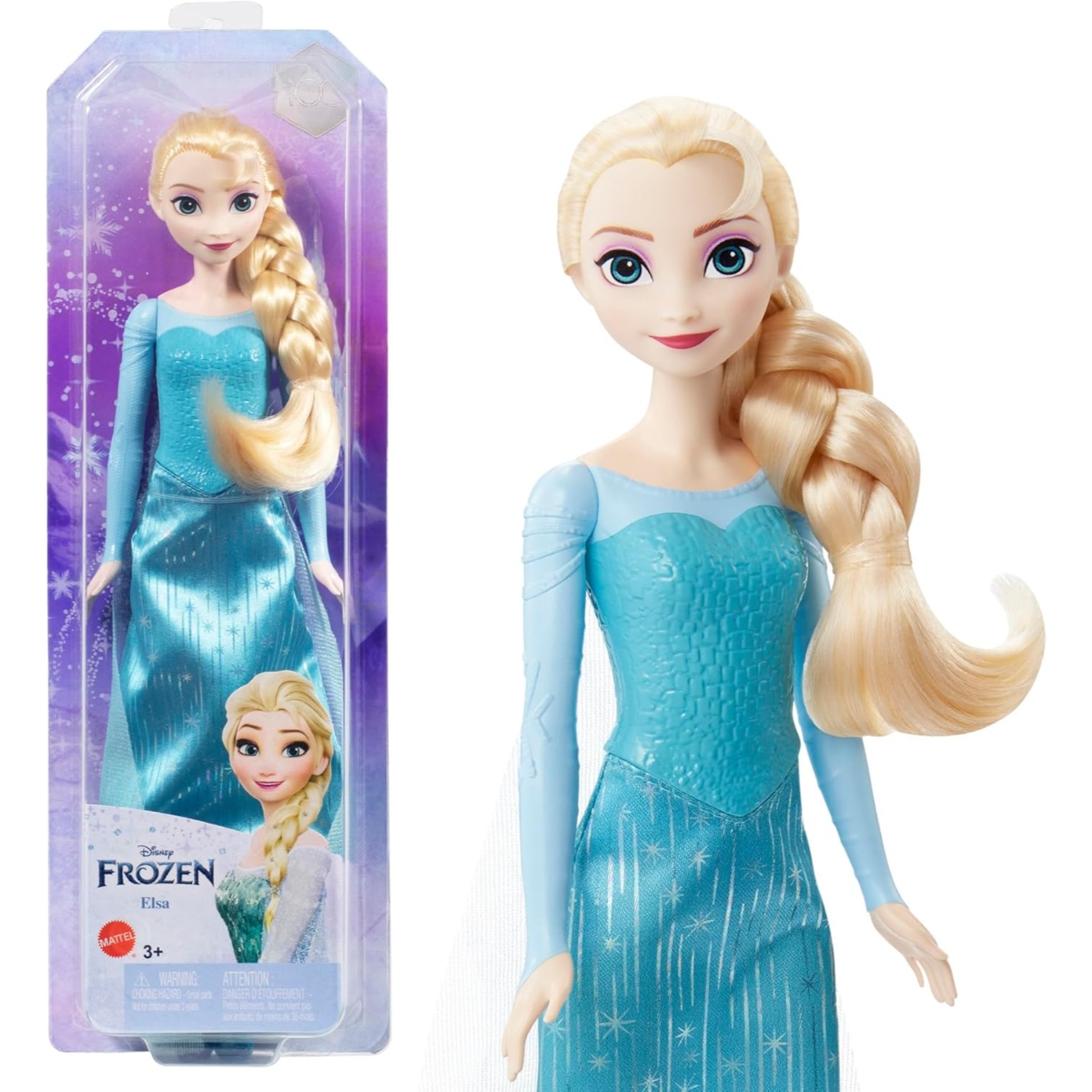 Disney Frozen Elsa Posable Fashion Doll with Signature Clothing & Accessories Girls, 3-4 Years