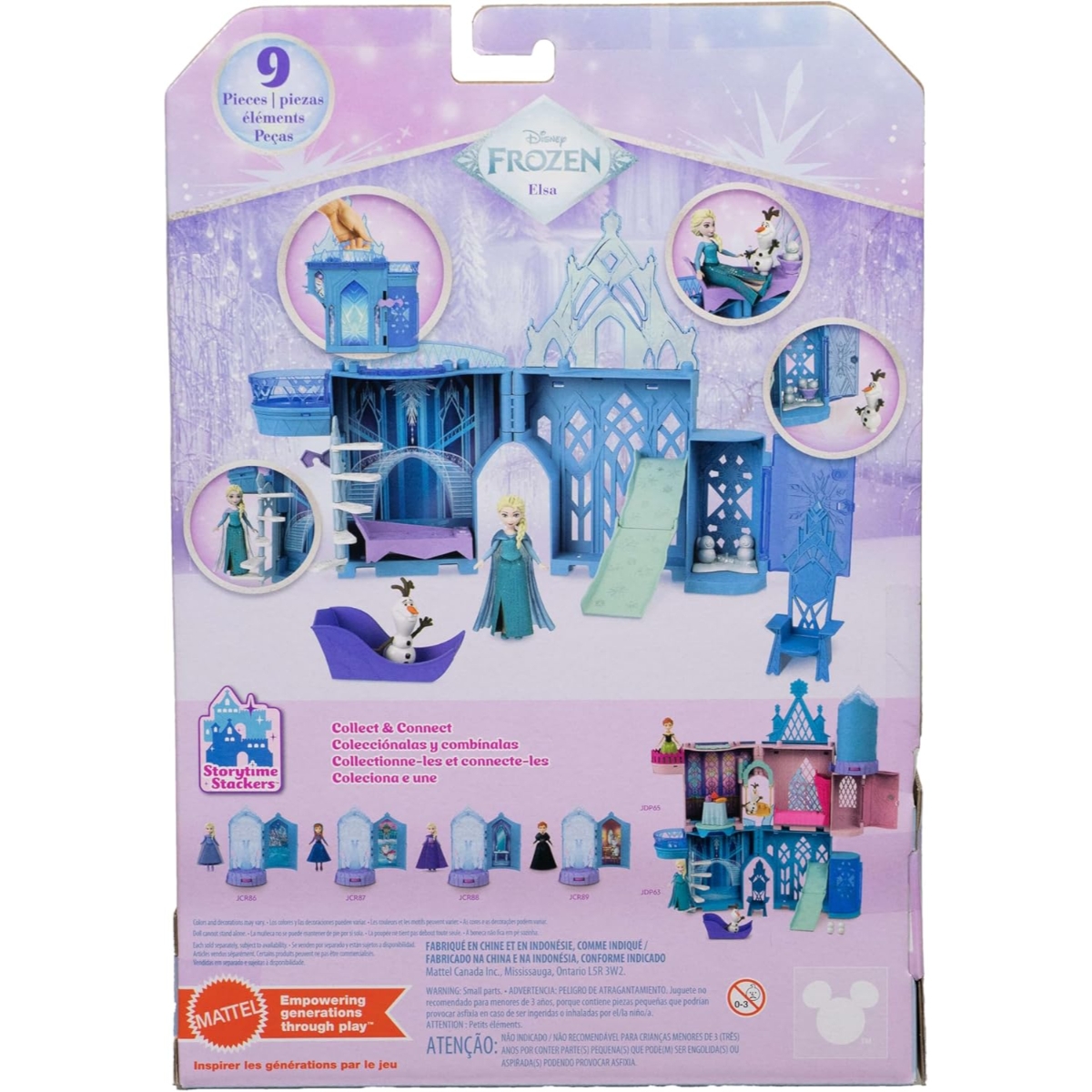 Disney Frozen Elsa Stacking Castle Dollhouse Playset Girls, 3-4 Years