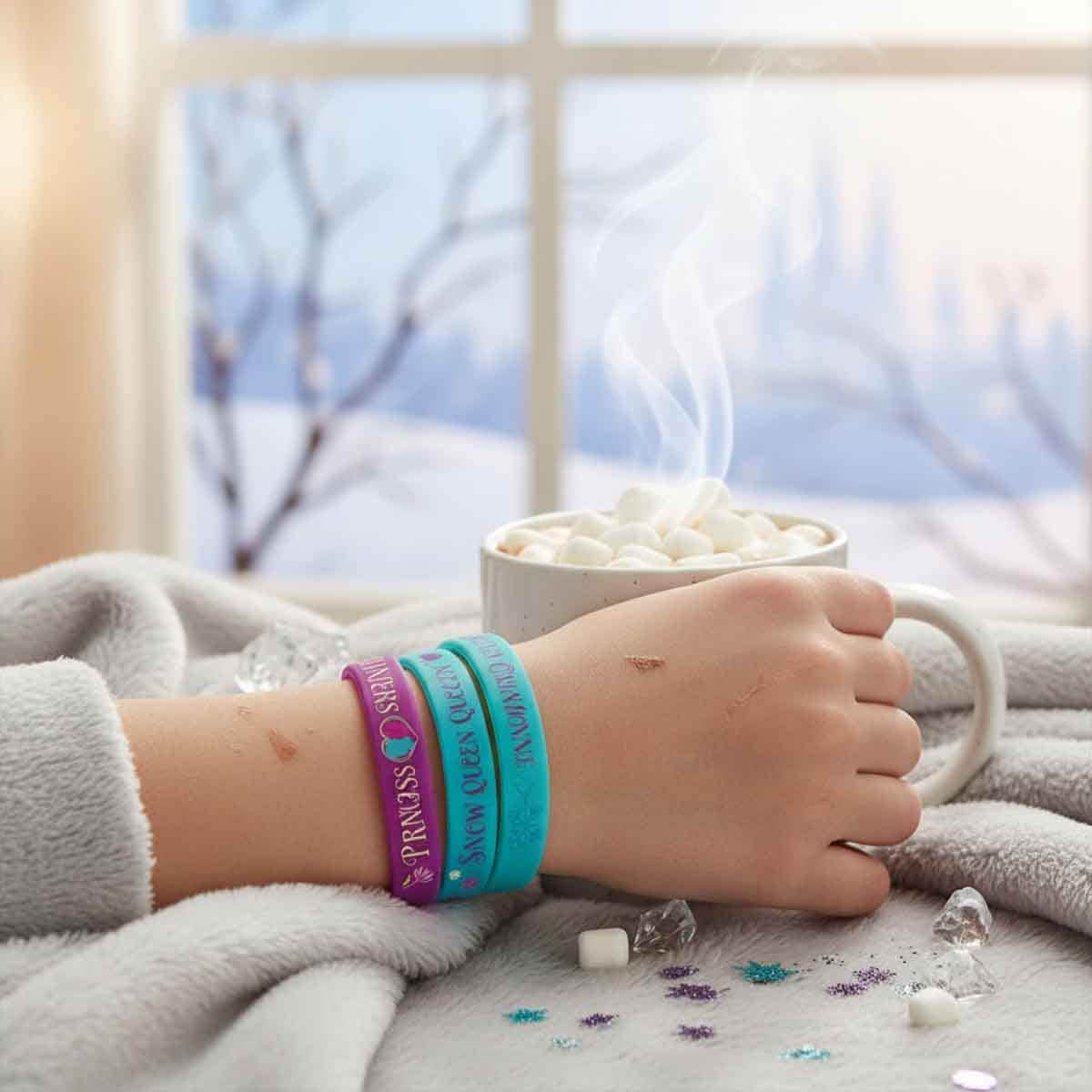 Disney Frozen 4-Piece Rubber Bracelet Favors Set