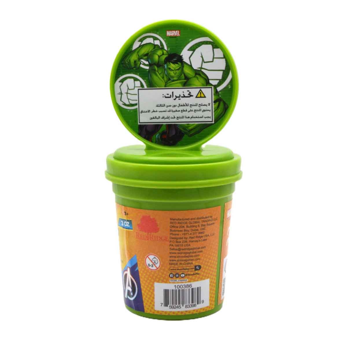 Marvel Avengers Hulk 3 oz. Dough with Figure Stamper Unisex, 3-4 Years