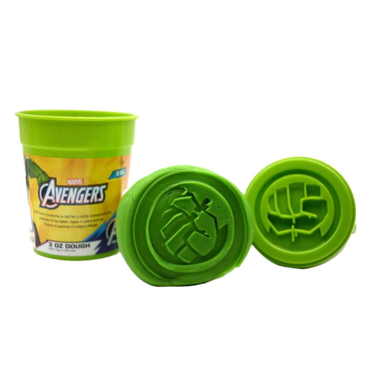 Marvel Avengers Hulk 3 oz. Dough with Figure Stamper Unisex, 3-4 Years