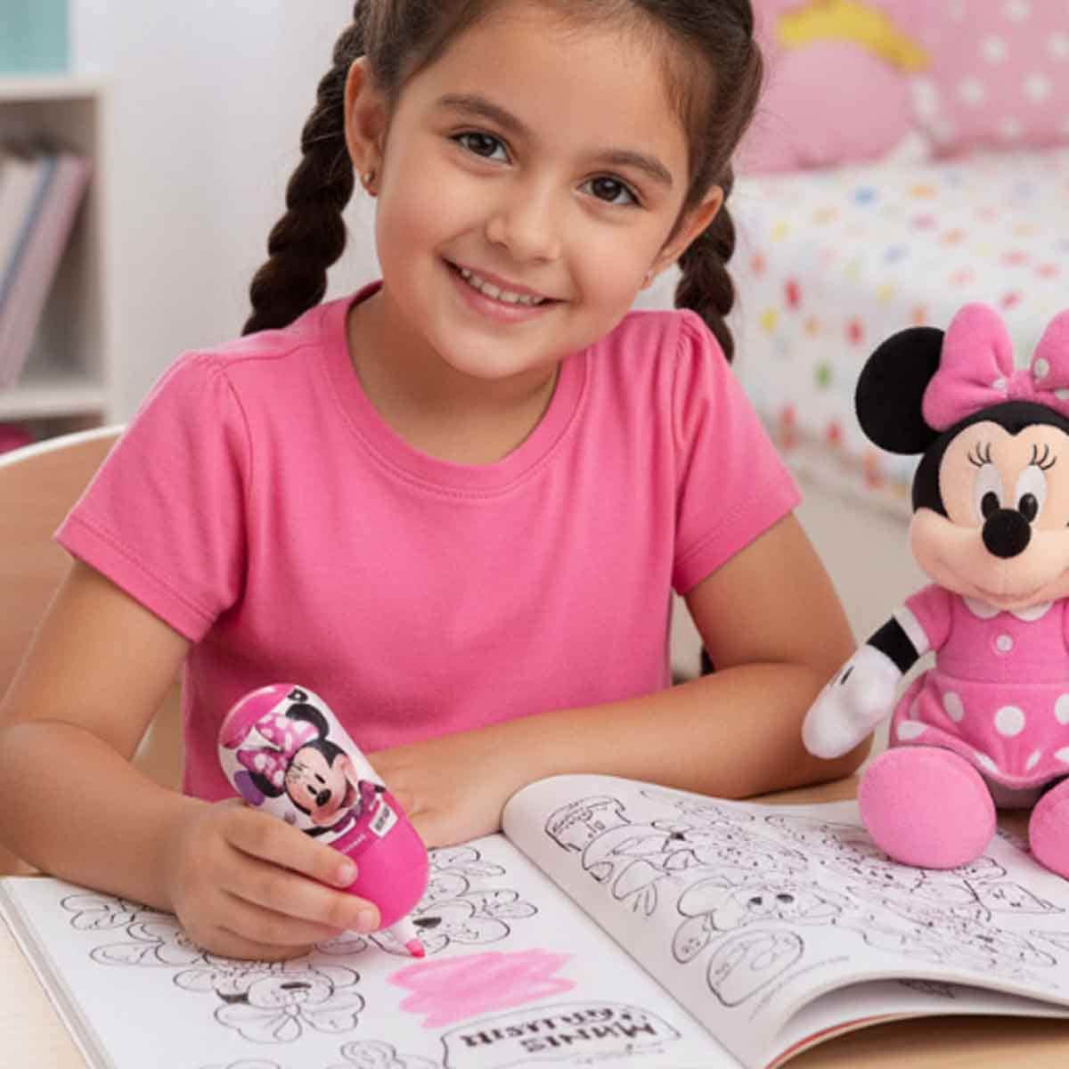 Disney Junior Minnie Wobbler Highlighter with Backer Card Unisex, 3-4 Years