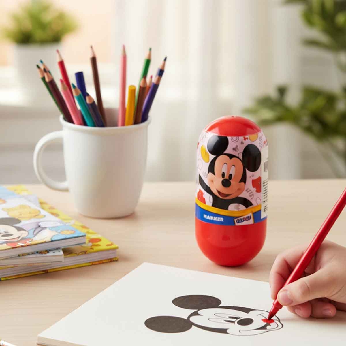 Disney Junior 100455 Mickey Wobbler Marker Unisex, 3-4 Years