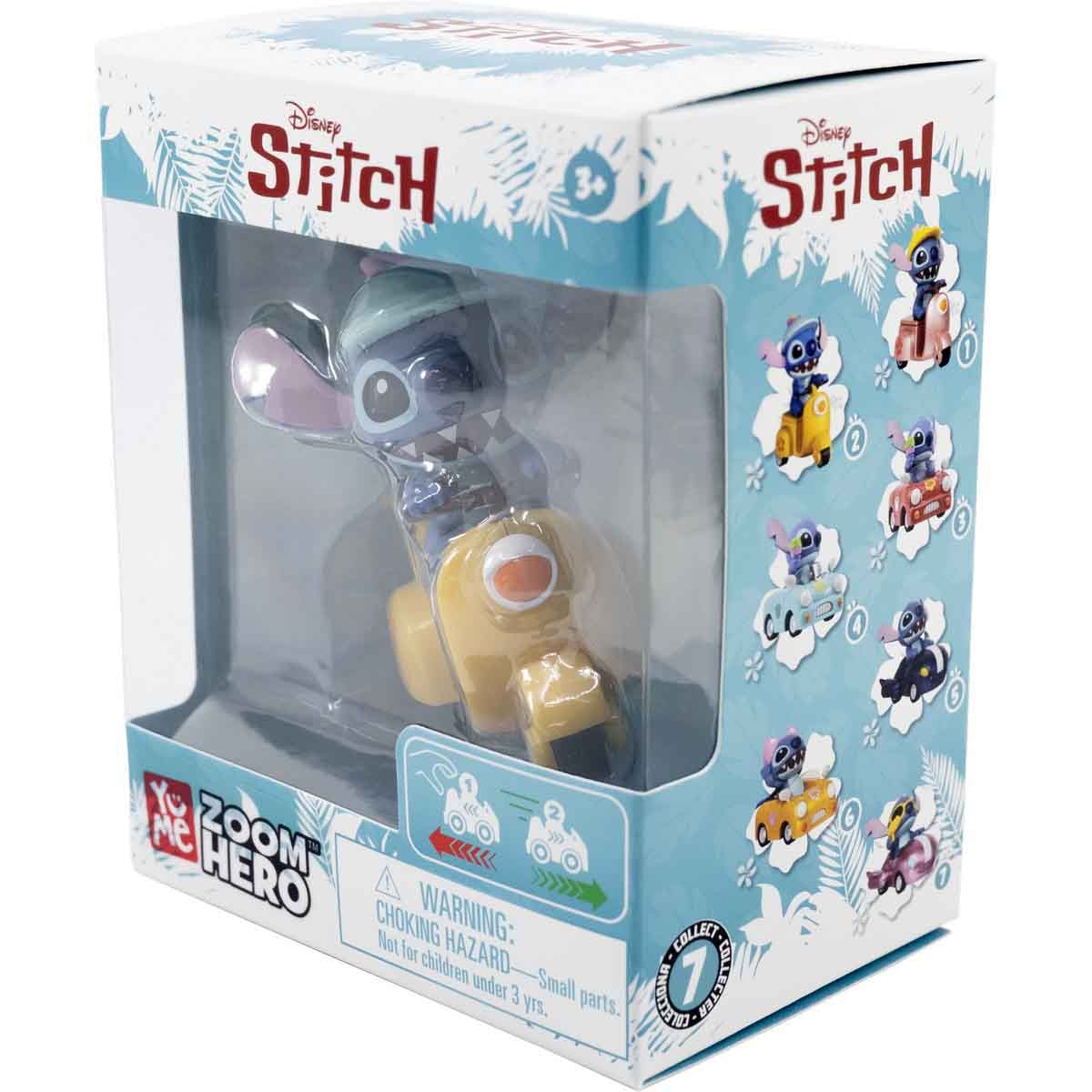 Disney Stitch 2" Zoom Hero Assorted Pullback Unisex, 3-4 Years