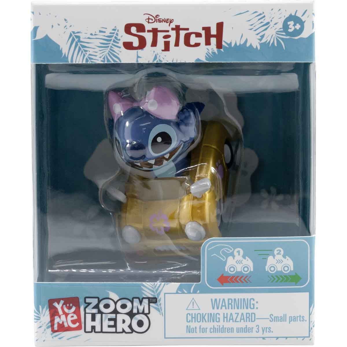 Disney Stitch 2" Zoom Hero Assorted Pullback Unisex, 3-4 Years