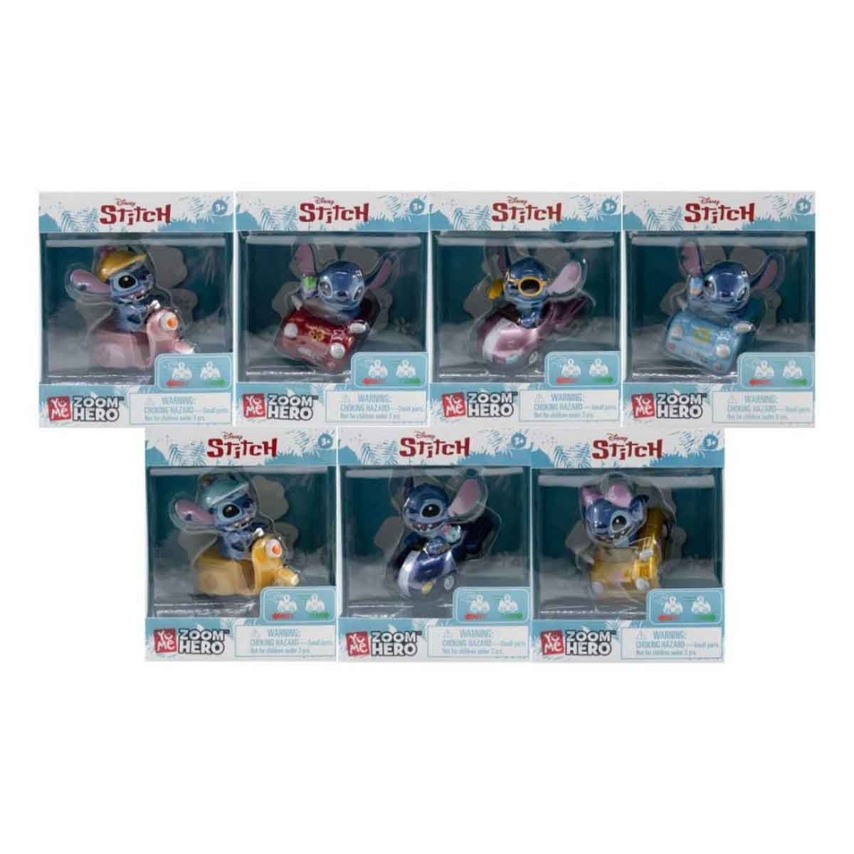 Disney Stitch 2" Zoom Hero Assorted Pullback Unisex, 3-4 Years