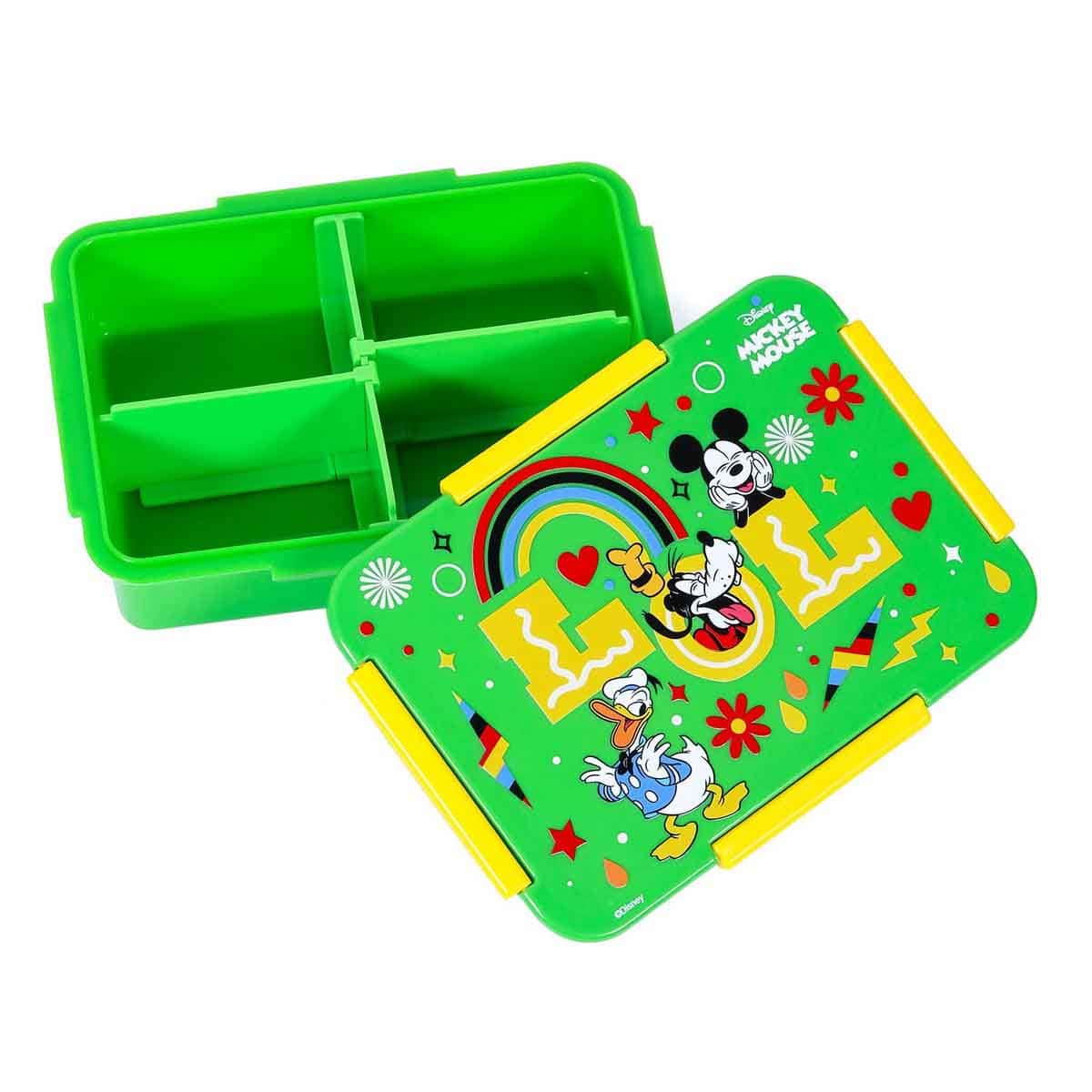 Eazy Kids Disney LOL Mickey Mouse 1/2/3/4-Compartment Convertible Bento Lunch Box