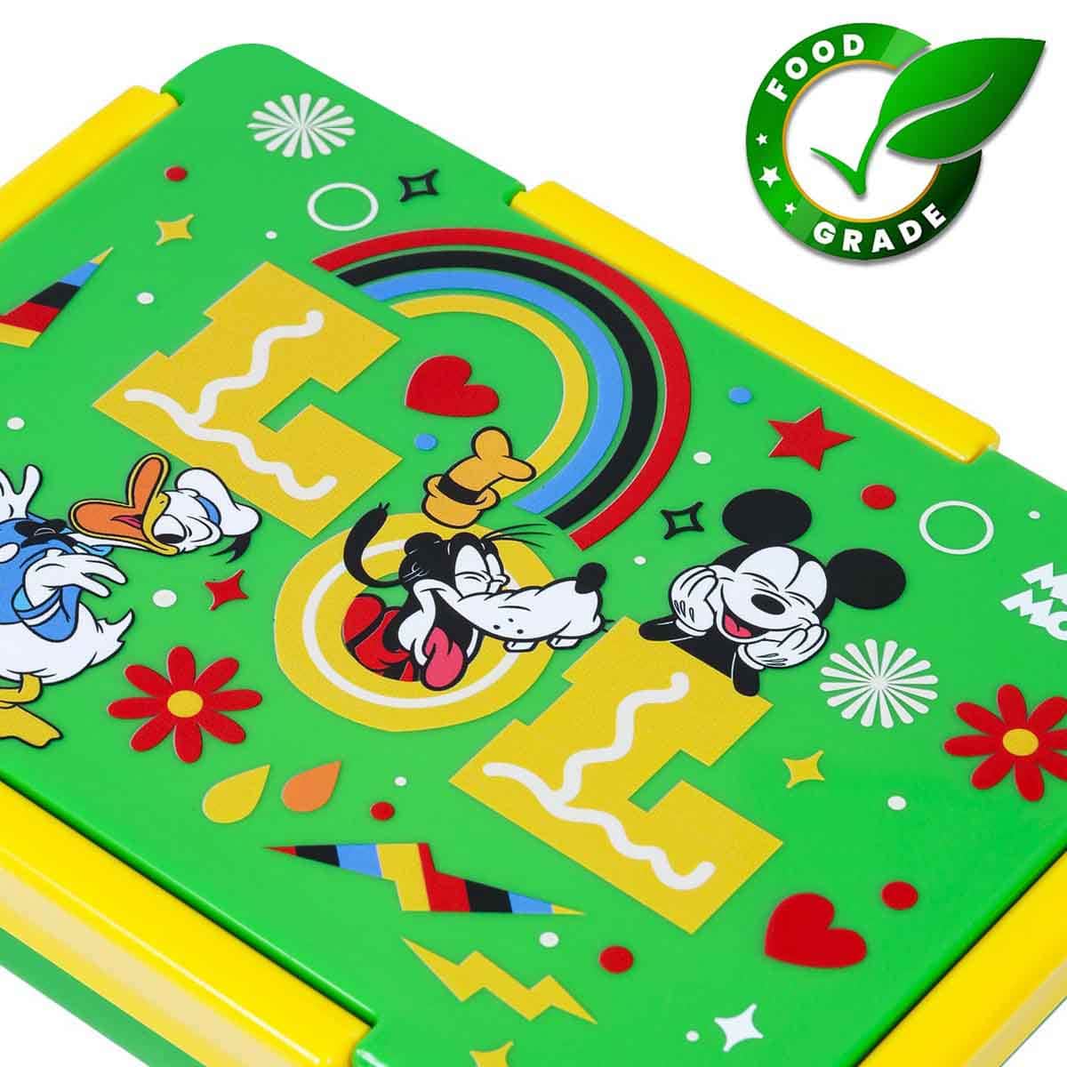 Eazy Kids Disney LOL Mickey Mouse 1/2/3/4-Compartment Convertible Bento Lunch Box