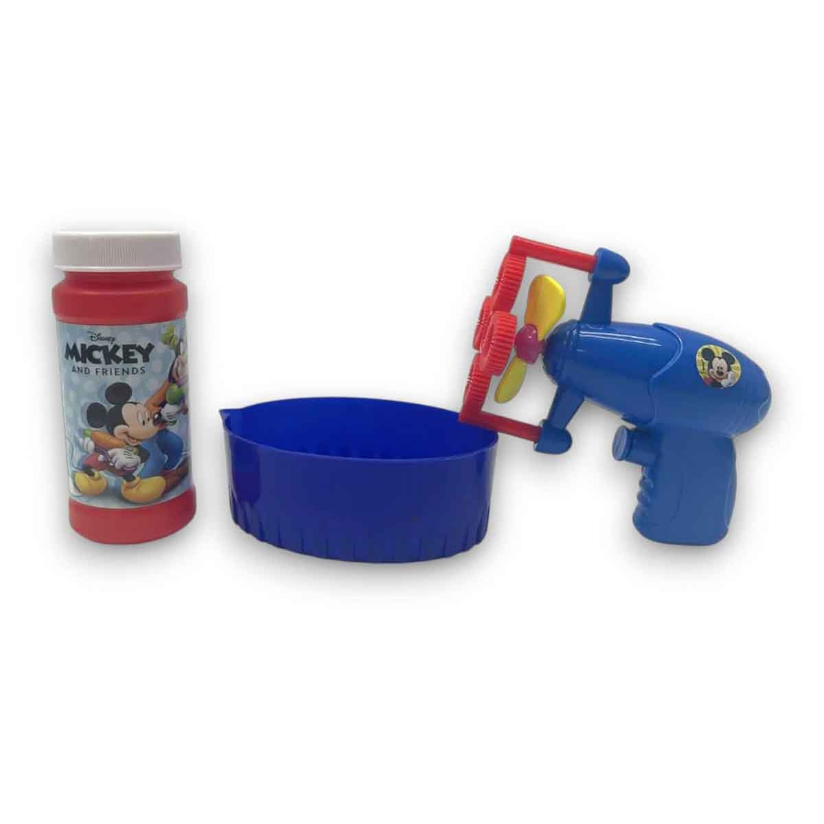 Disney Mickey Mouse Bubble Gun Toy with Bubble Solution & Tray Unisex, 3-4 Years