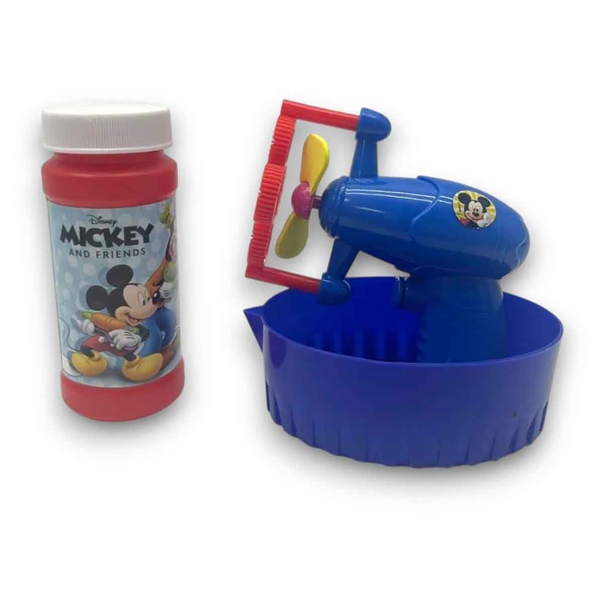 Disney Mickey Mouse Bubble Gun Toy with Bubble Solution & Tray Unisex, 3-4 Years