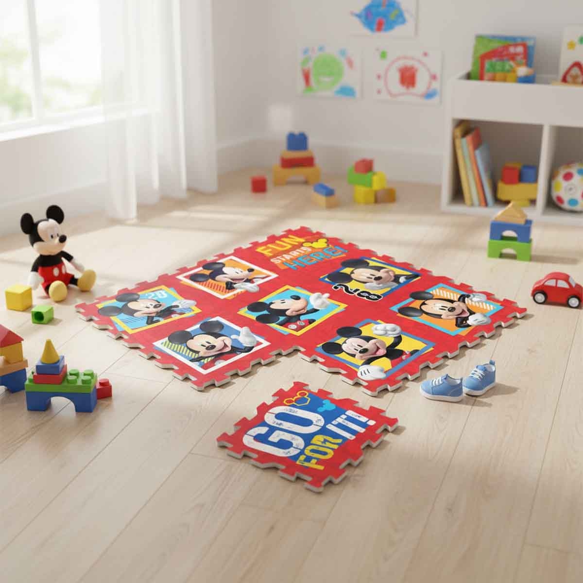 Disney Mickey Mouse Interlocking EVA Mat Boys, 3-4 Years