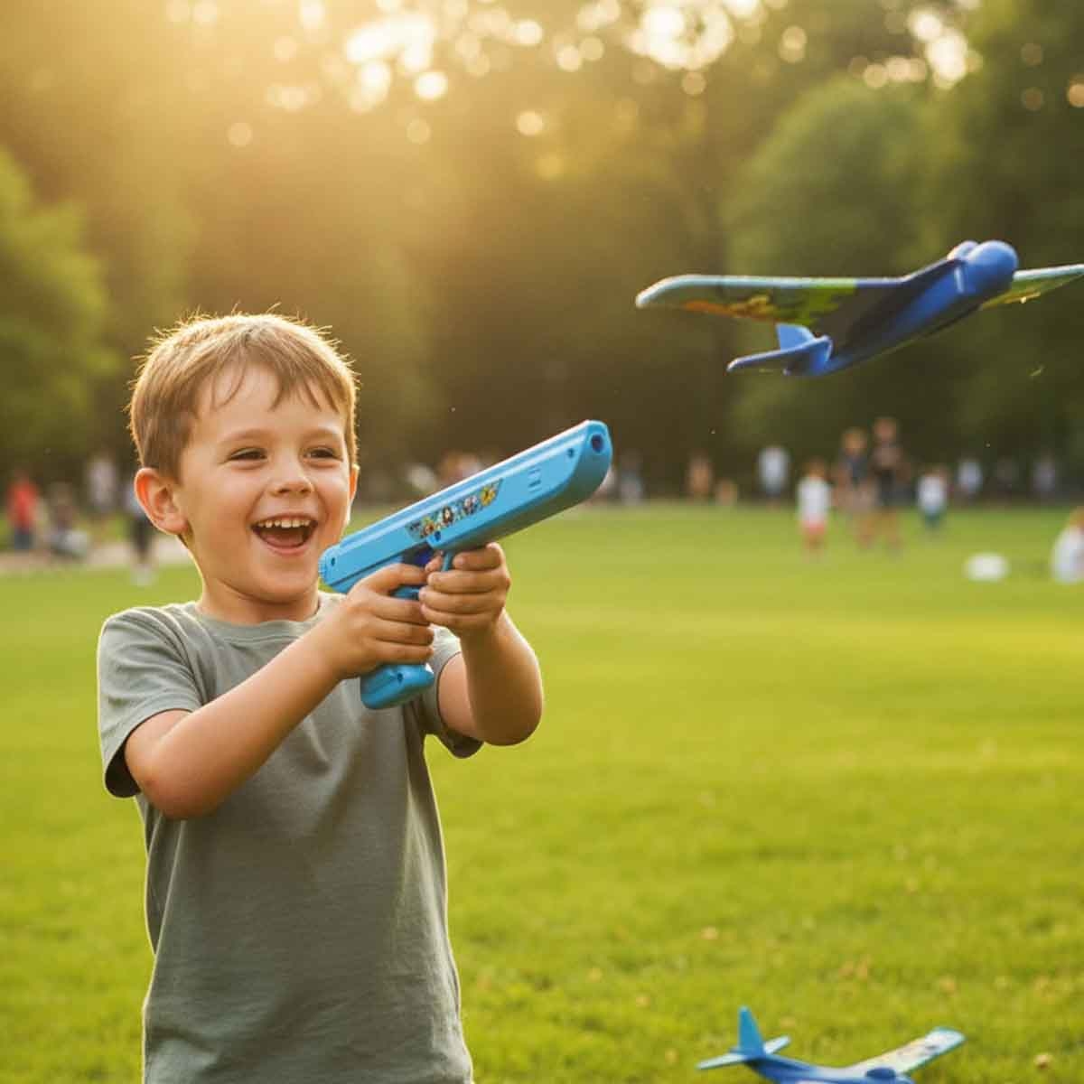 Disney Mickey Mouse Plane Launcher Toy with 2 Launching Airplanes Unisex, 3-4 Years