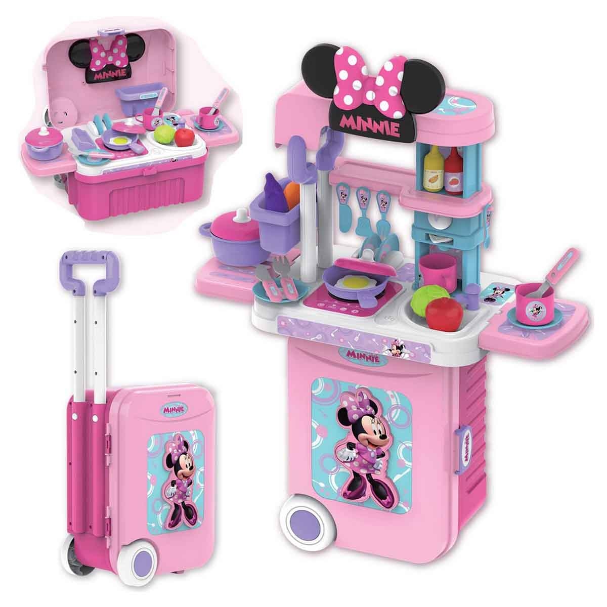 Disney Minnie Series 3-In-1 Trolley Case Kitchen Set Girls, 3-4 Years